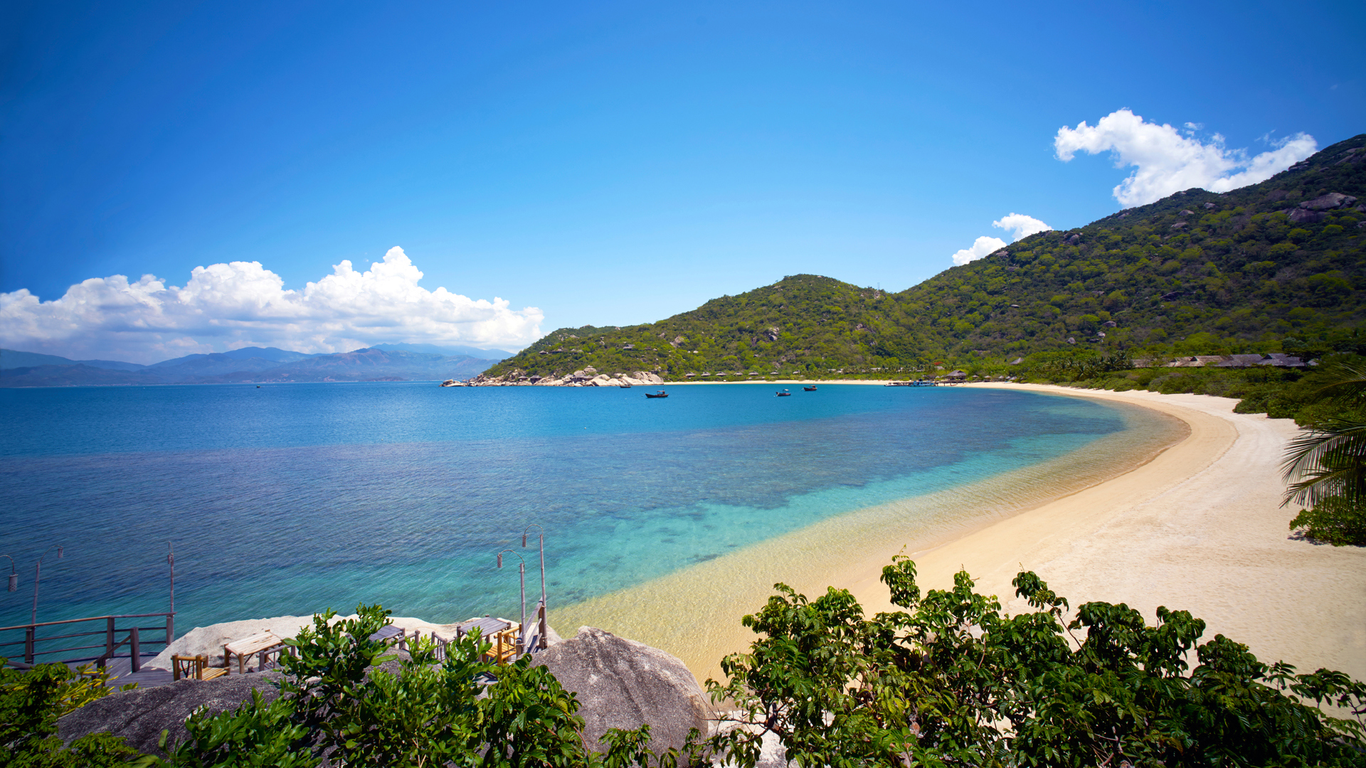  Worldwide, Vietnam, Six Senses Ninh Van Bay, View of the beach