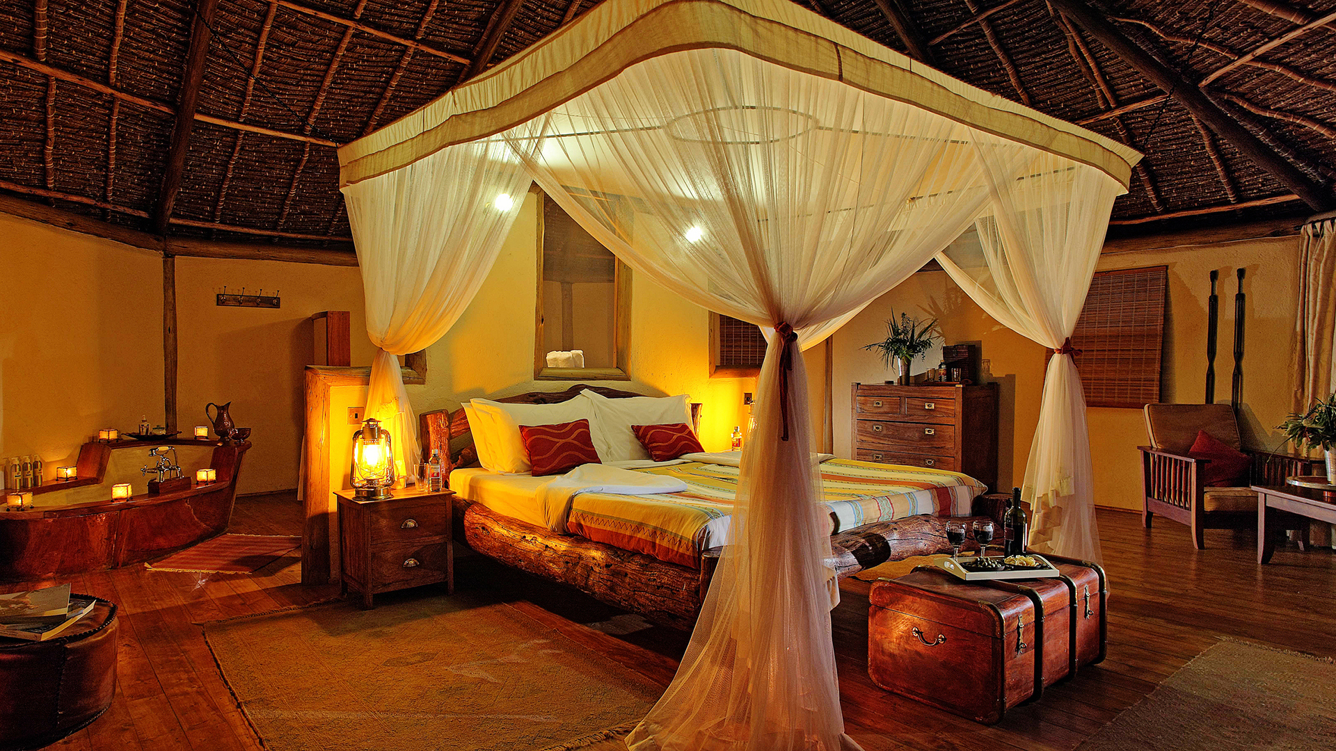 Africa, Kenya, Tortilis Camp, Bathroom