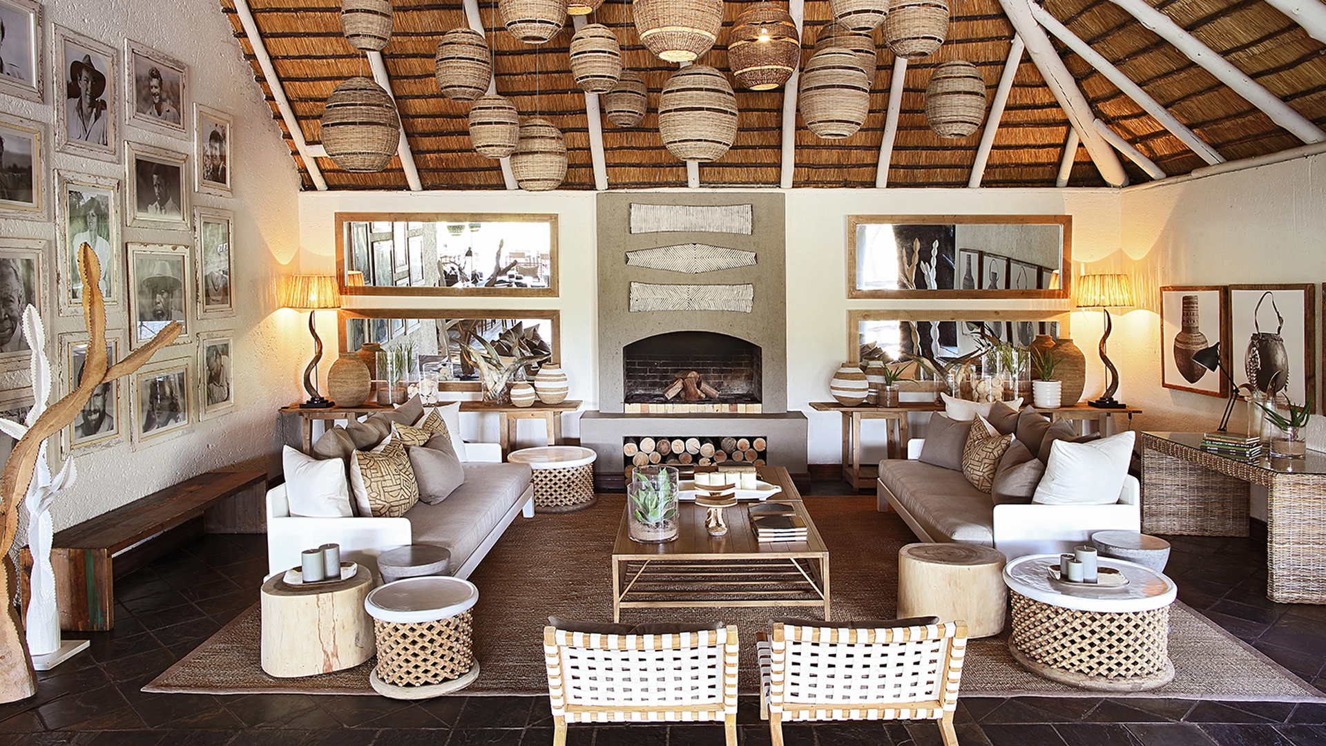 Africa, South Africa, Londolozi Founders Camp, Interior