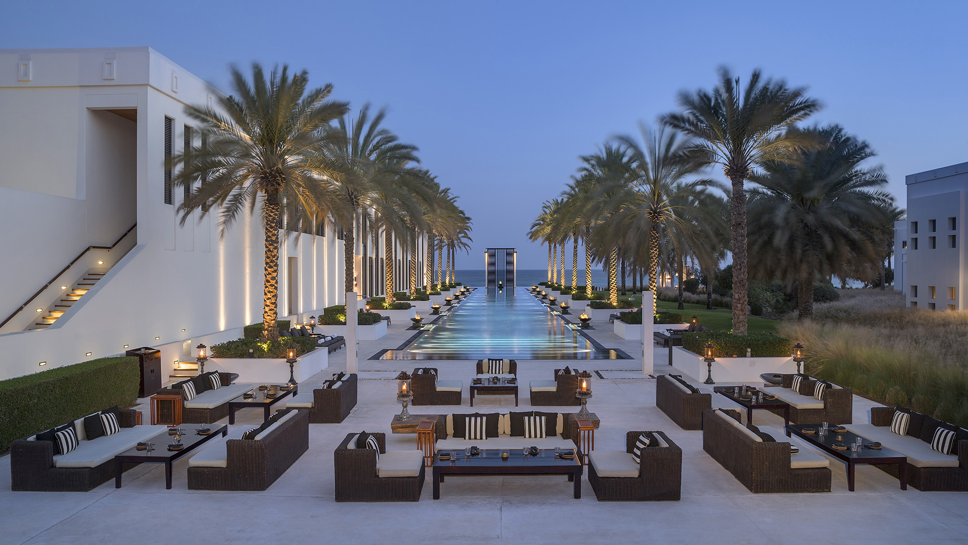 Indian ocean, Oman, The chedi, Long pool cabana