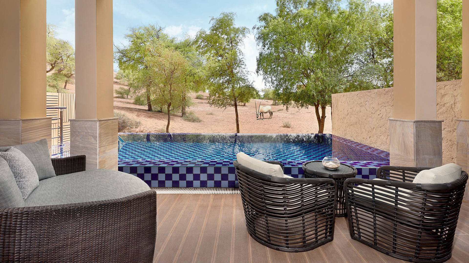 Indian Ocean, Arab Emirates, Dubai, The Ritz-Carlton, Ras Al Khaimah, Al Wadi Desert, Pool