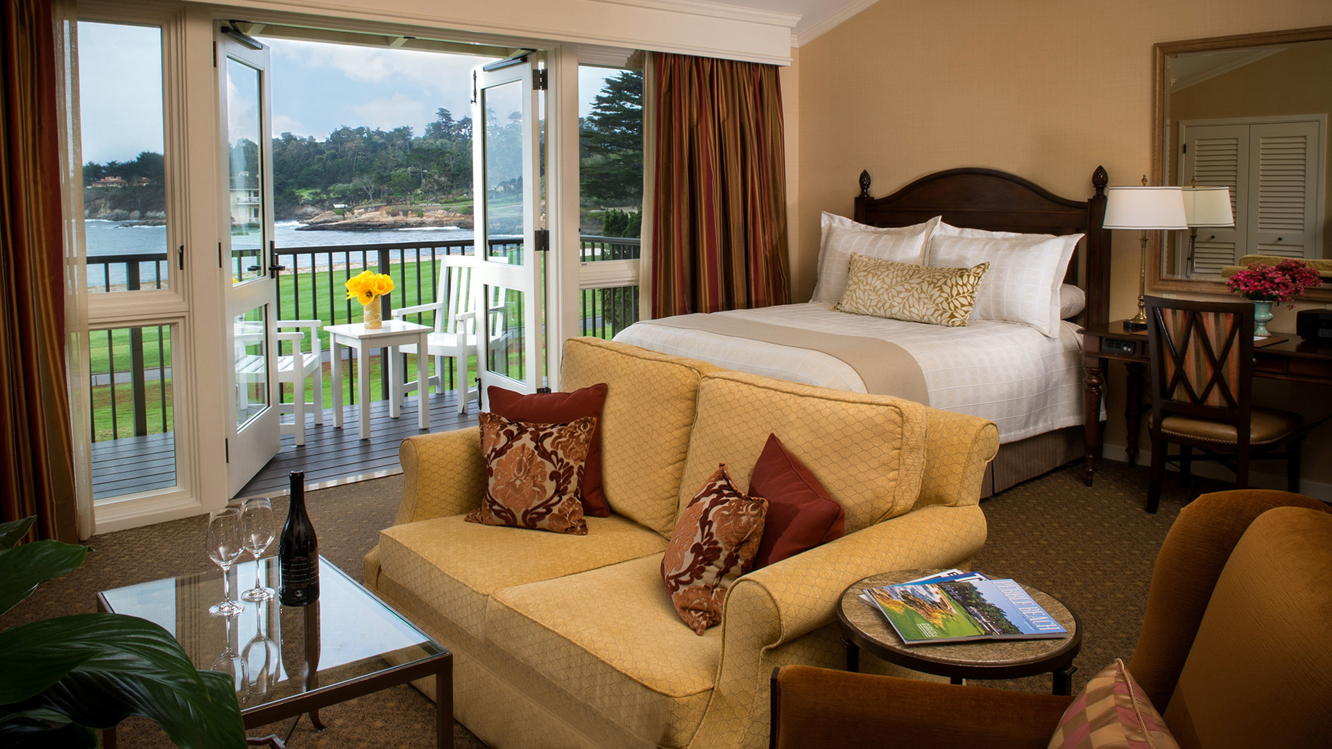  USA, Luxury California Holidays, The Lodge at Pebble Beach™, Ocean View Room