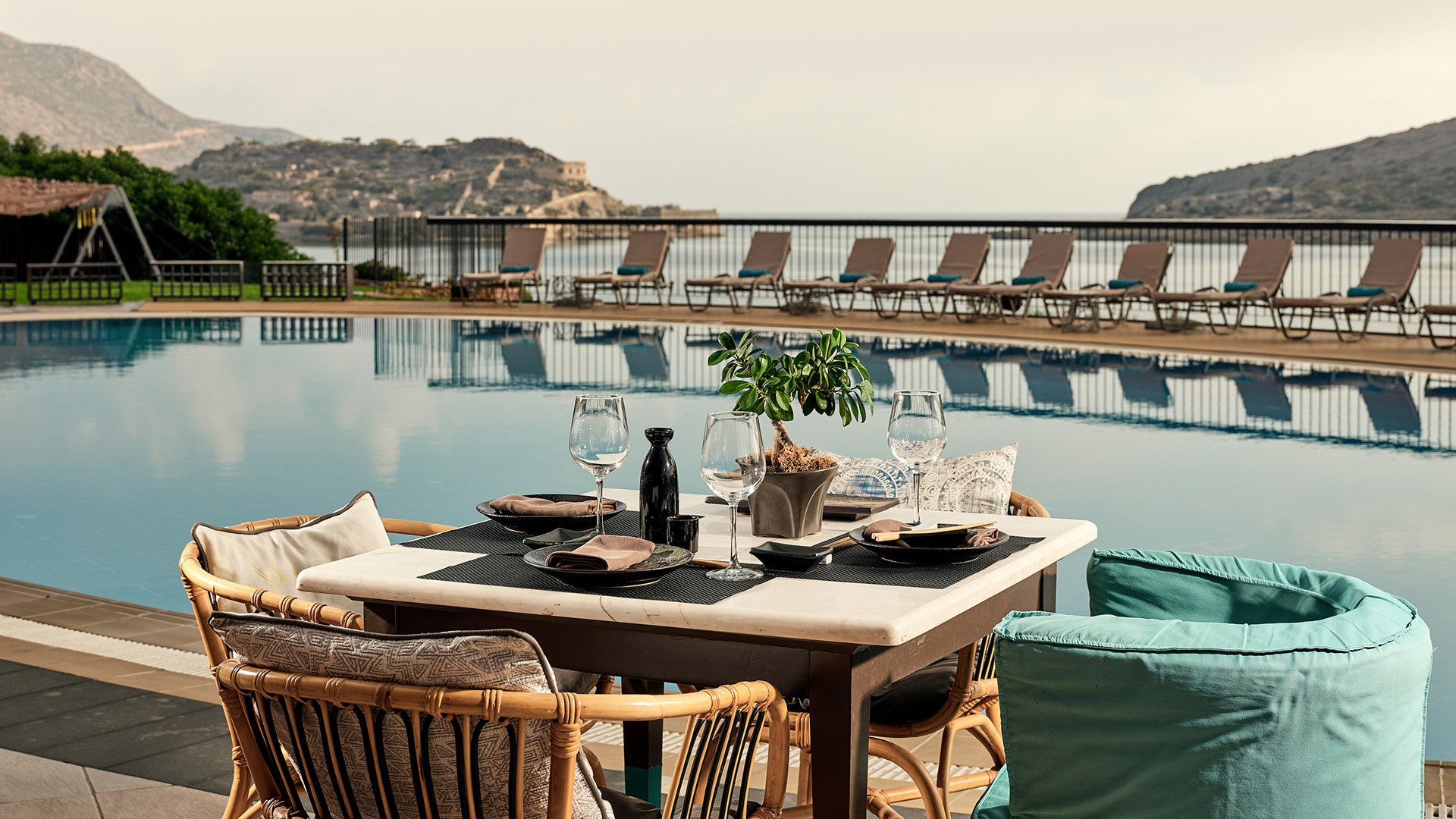 Europe, Greece, Crete, Domes of Elounda, Autograph Collection, Yaosai Spinalonga View