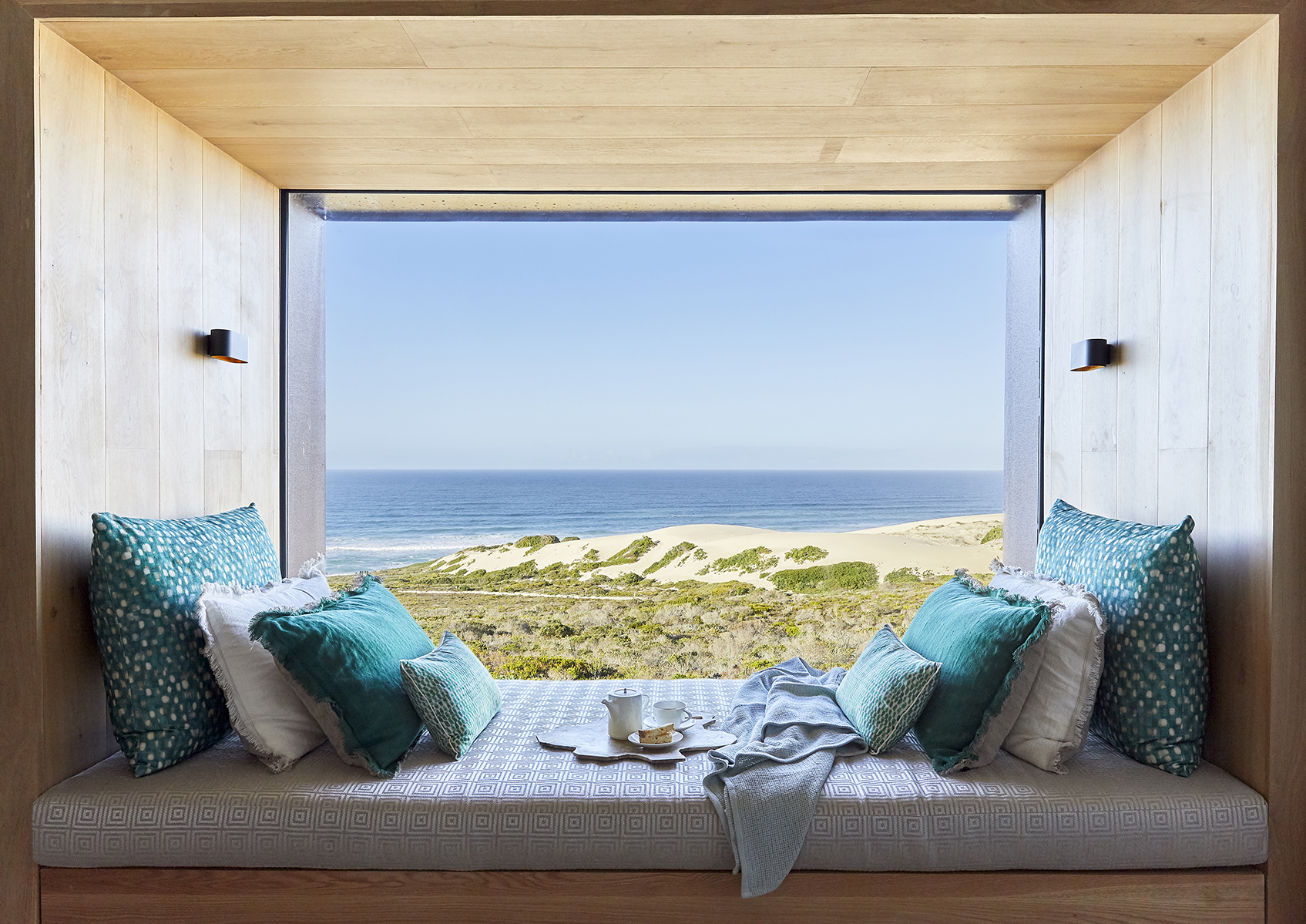 Africa, South Africa, Morukuru Family De Hoop Nature Reserve, Beach Lodge day bed