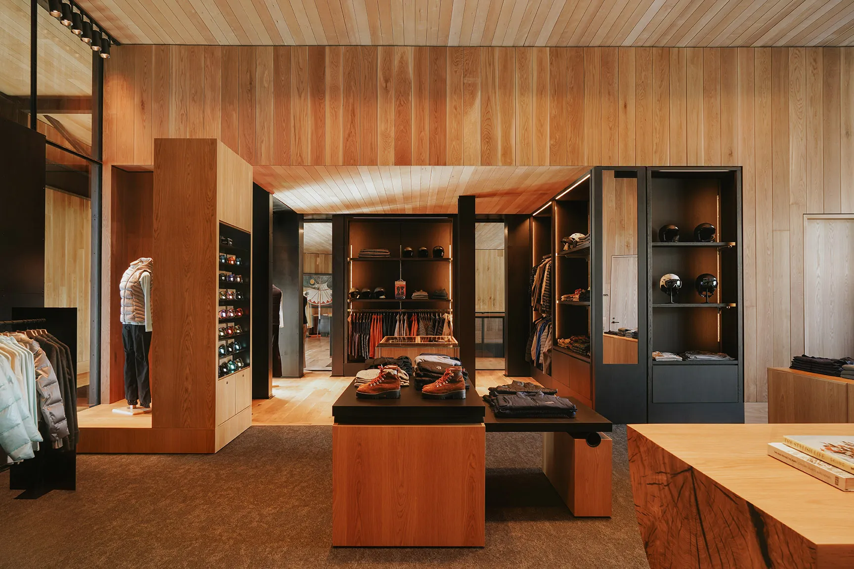 Ski rental shop at One&Only Moonlight Basin, Montana, USA