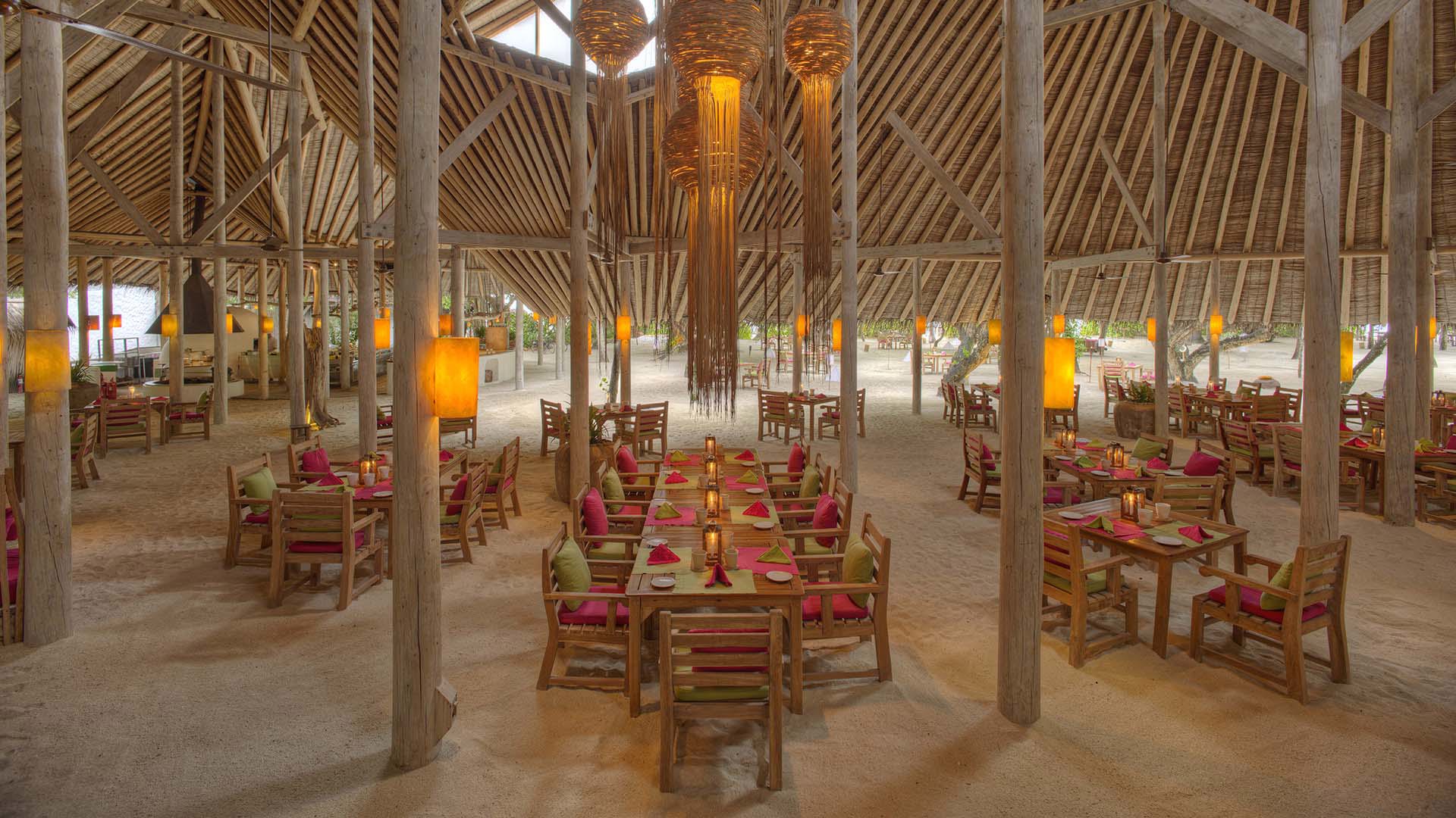 Indian Ocean, Maldives, Soneva Fushi, Dining