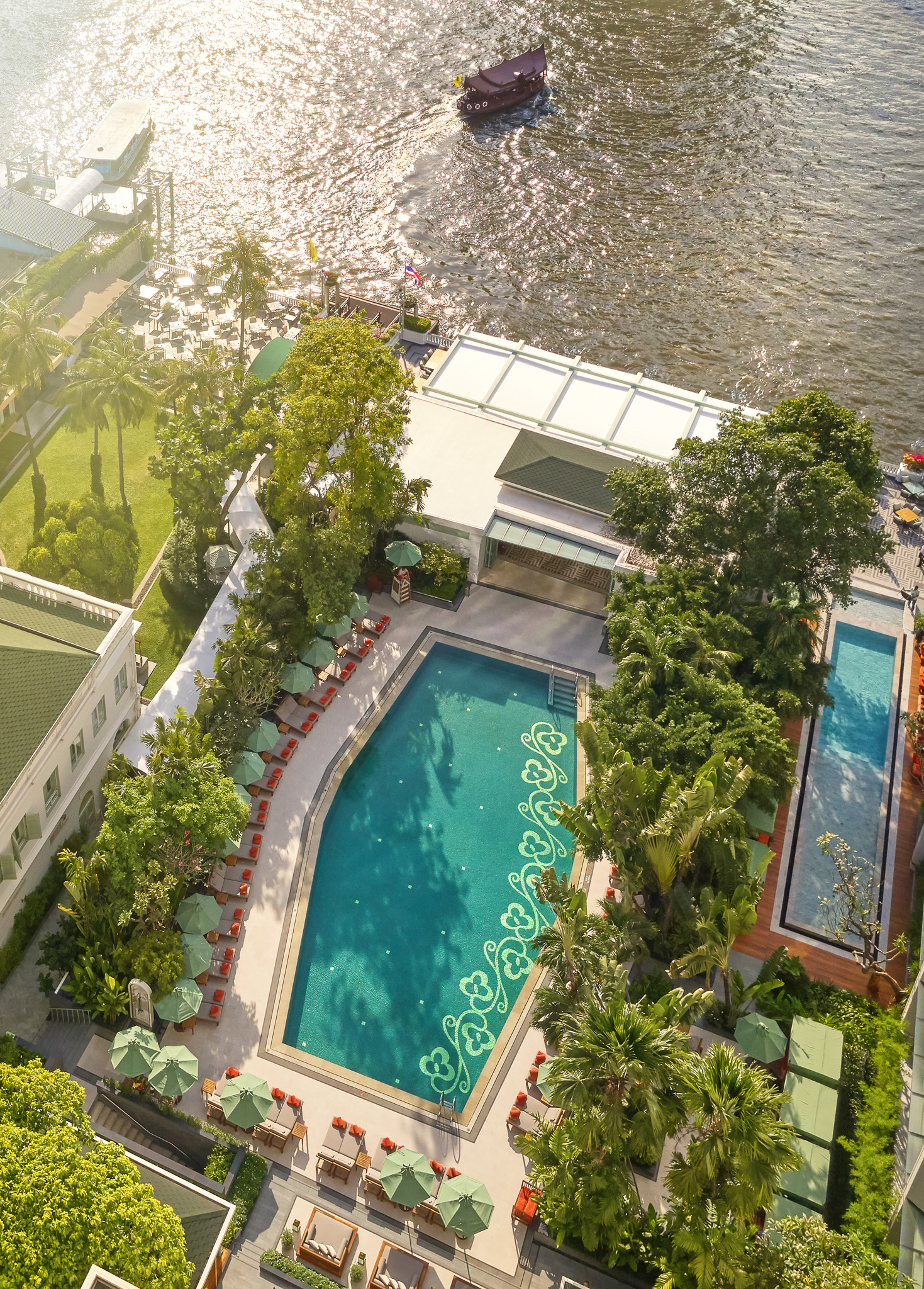 Asia, Thailand, Mandarin Oriental, Bangkok, Pool