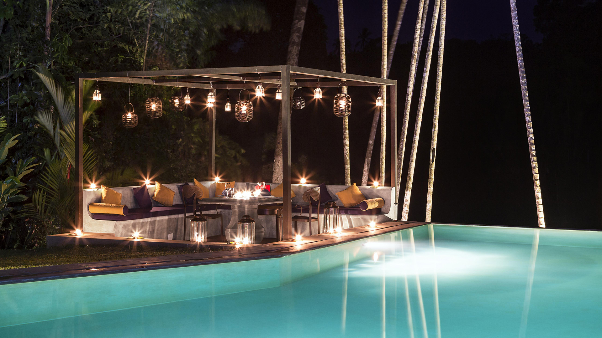  Worldwide, Far East & Australasia, Sri Lanka, The Kandy House, Pool-at-night