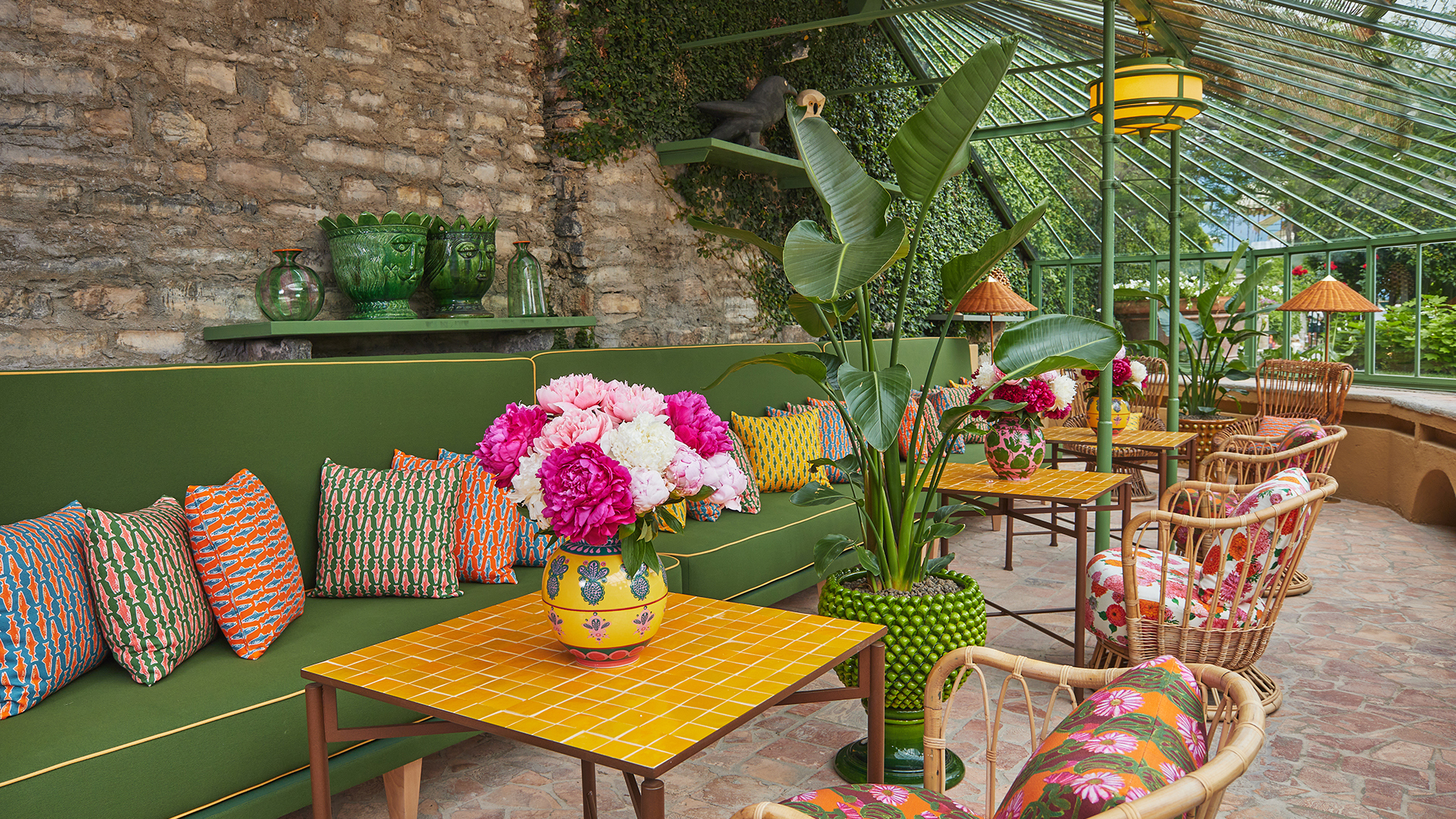 Europe, Italy, Como, Passalacqua, Winter garden