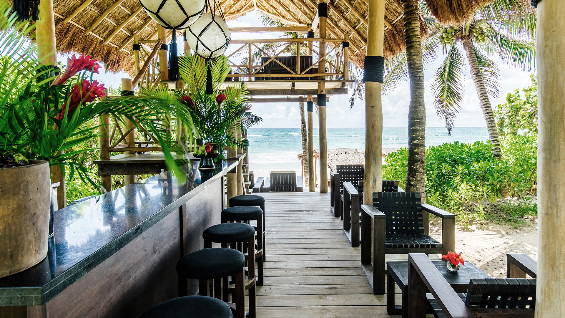 Caribbean, Mexico, Hotel Esencia, Beach Bar