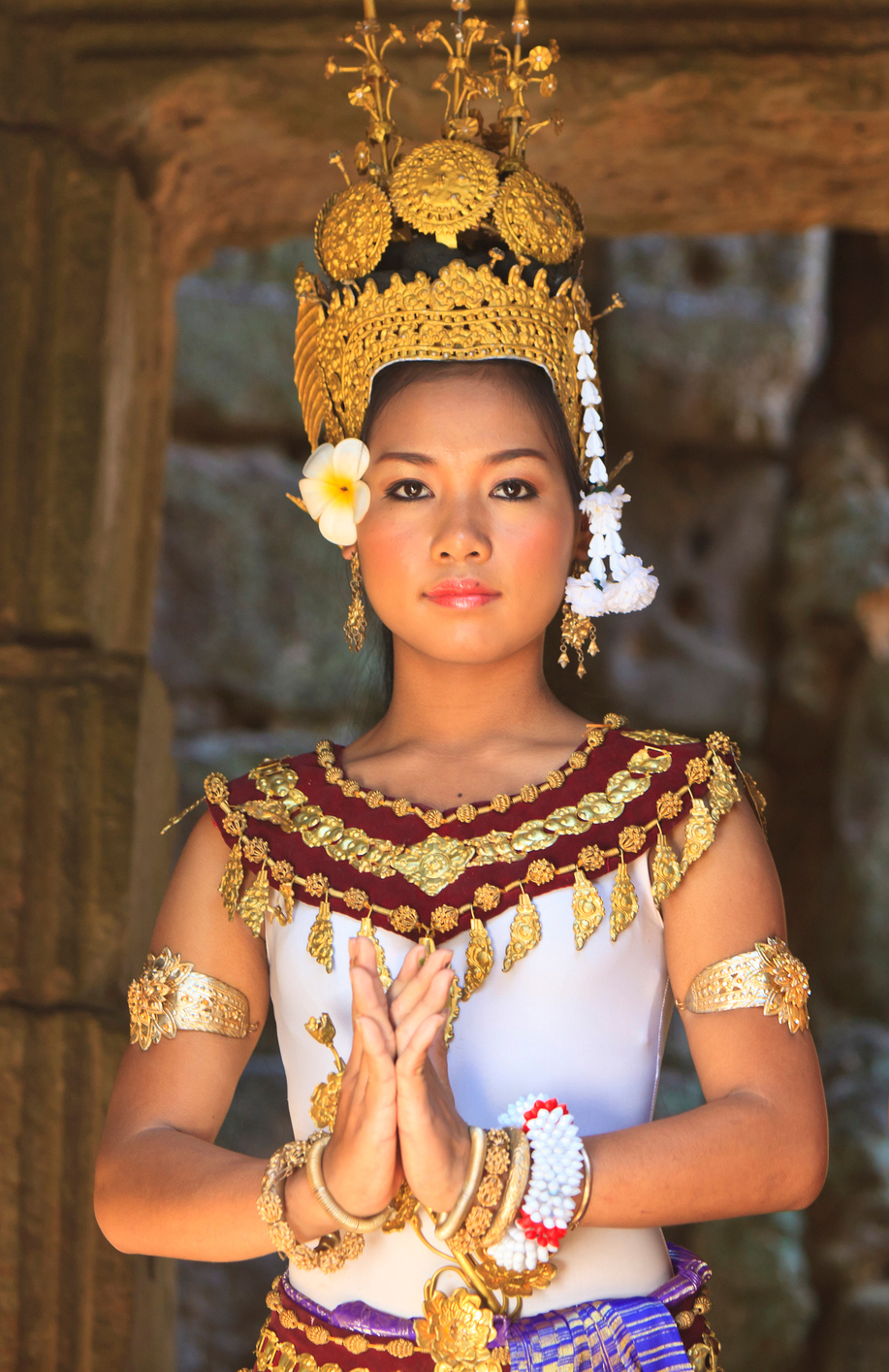 a person in a traditional garment