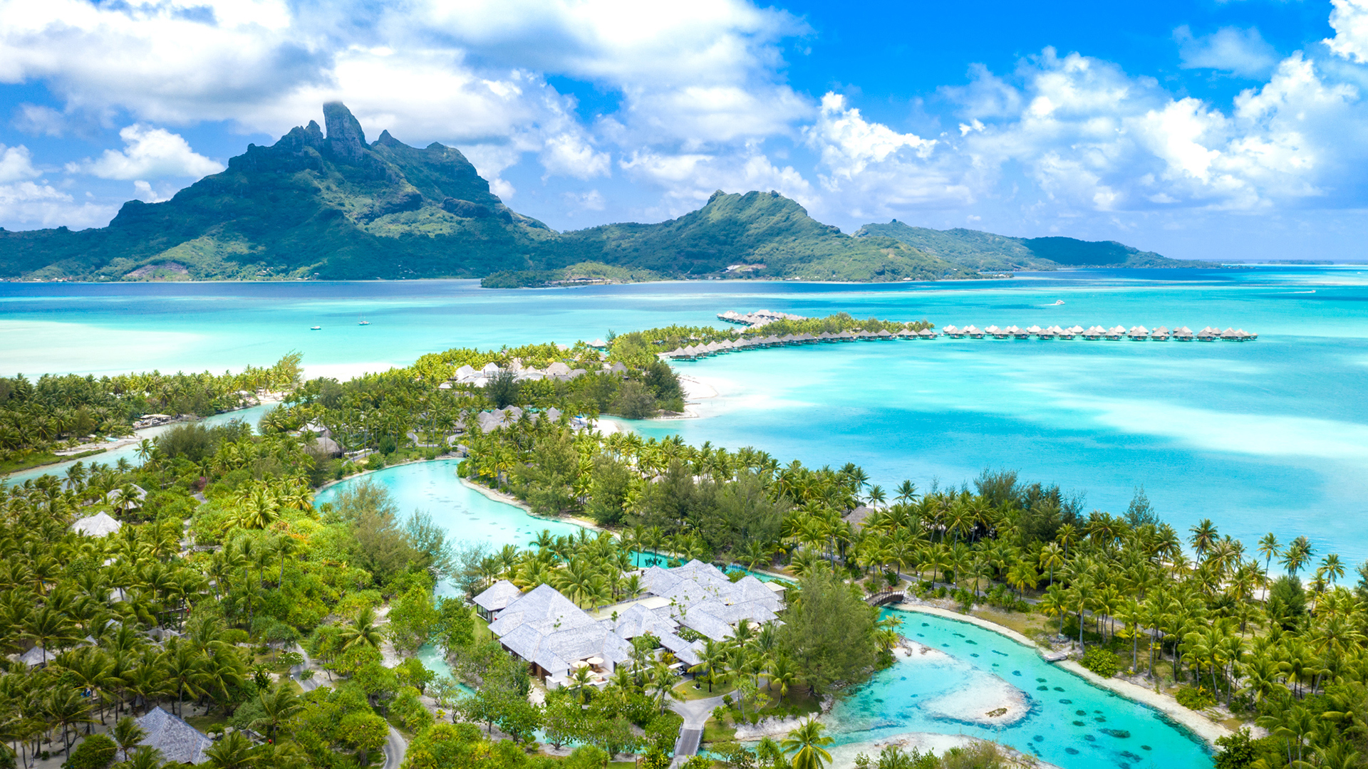  Worldwide, French Polynesia, St Regis Bora Bora, Villa Landscape