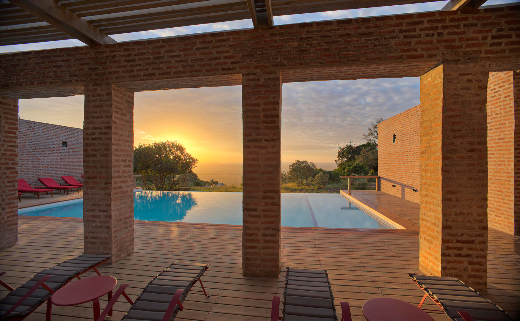 Africa, Kenya, Angama Mara, Swimming pool