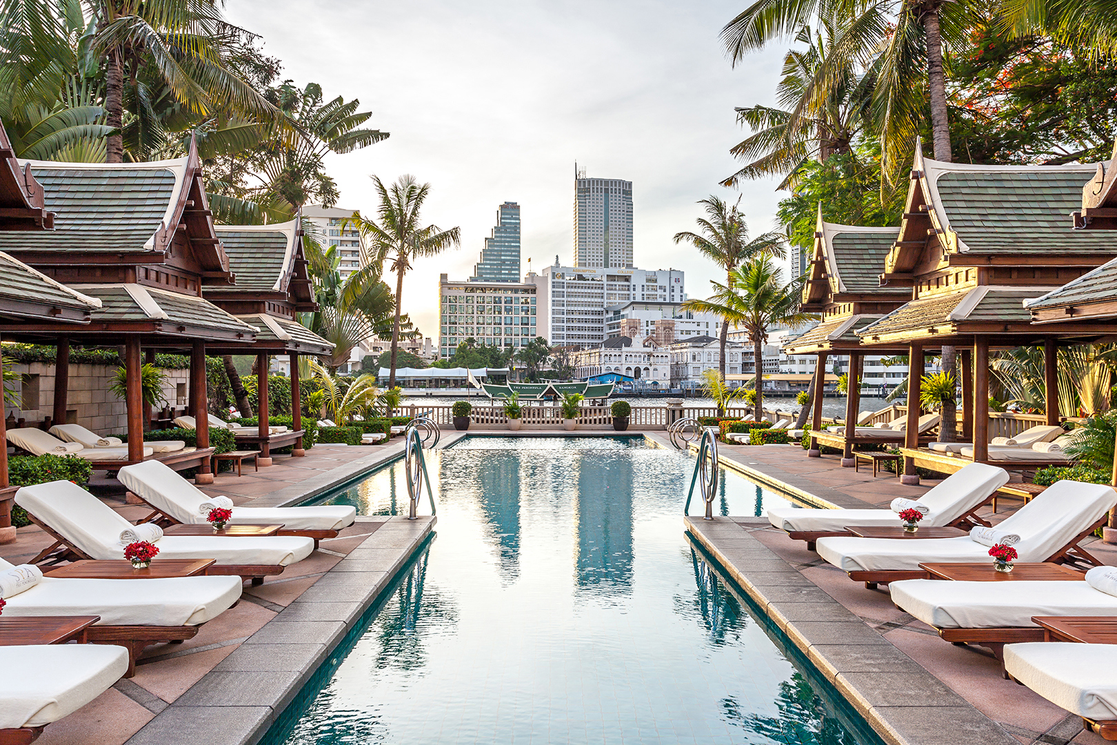 Asia, Thailand, The peninsula, Pool daytime