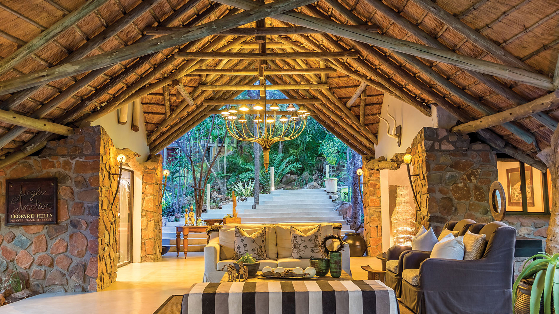 Africa, South Africa, Leopard Hills Private Game Reserve, Reception