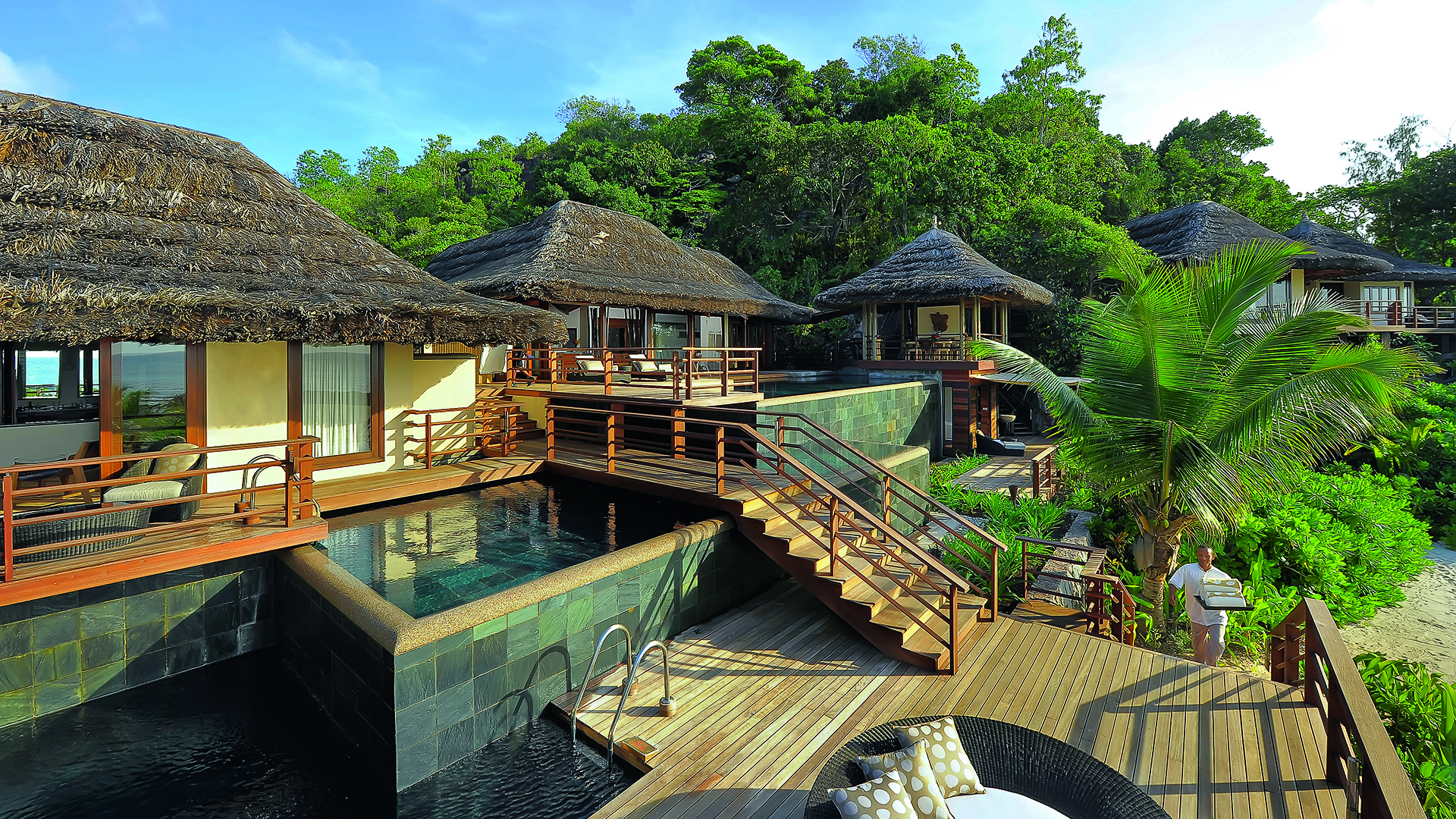 Indian ocean, Seychelles, Constance lemuria resort, Villas