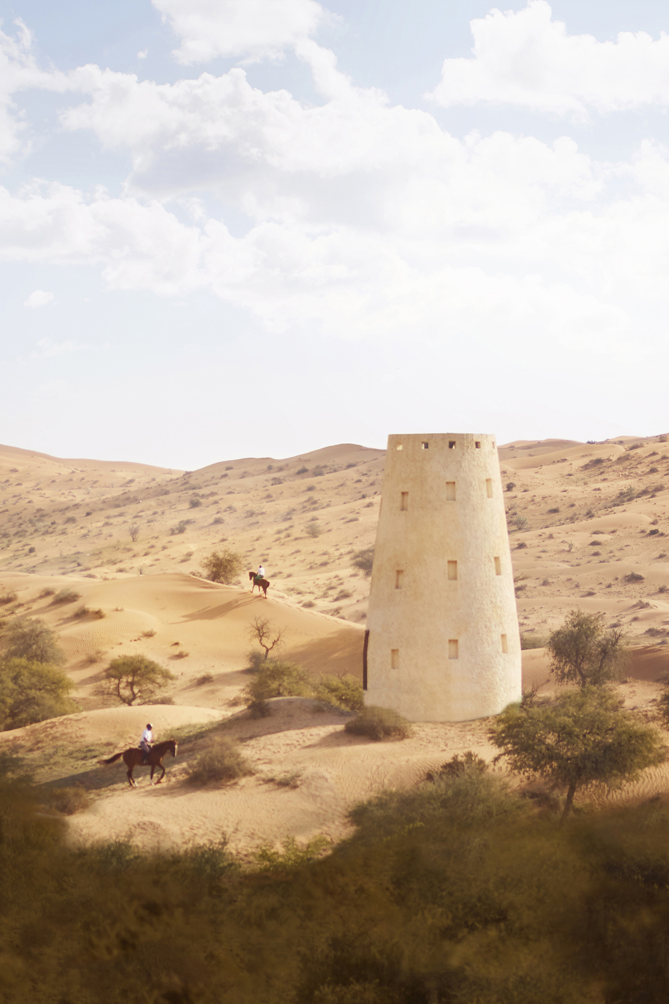 Horse riding at the Ritz-Carlton in Ras Al Khaimah 