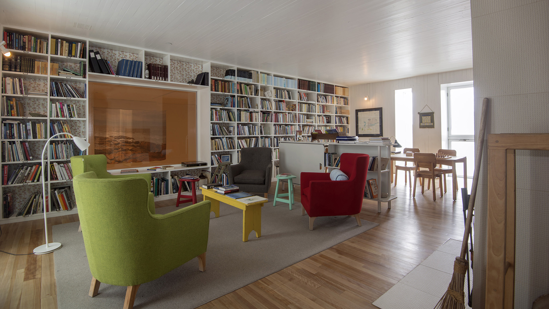  North America & Canada, Canada, Newfoundland, Fogo Island Inn, Library