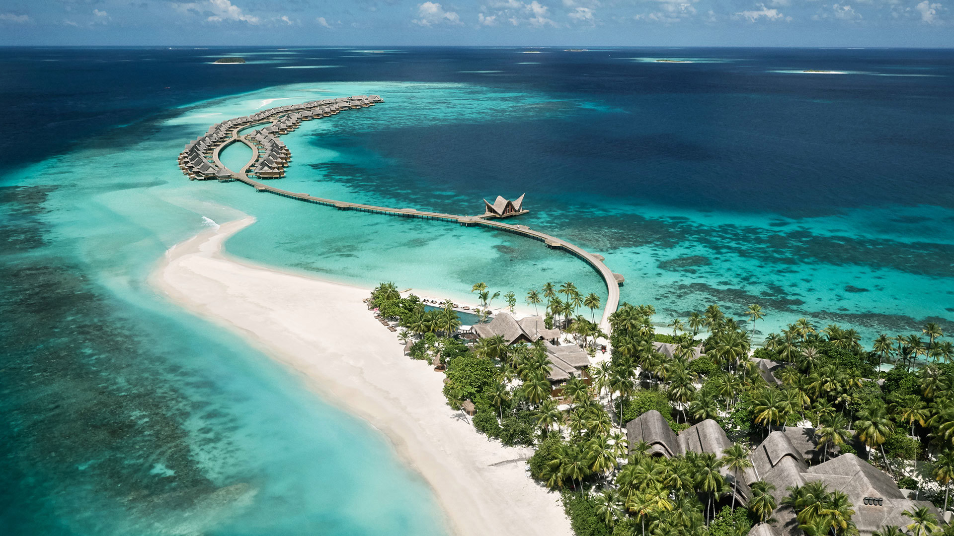 Maldives, JOALI, Island Aerial