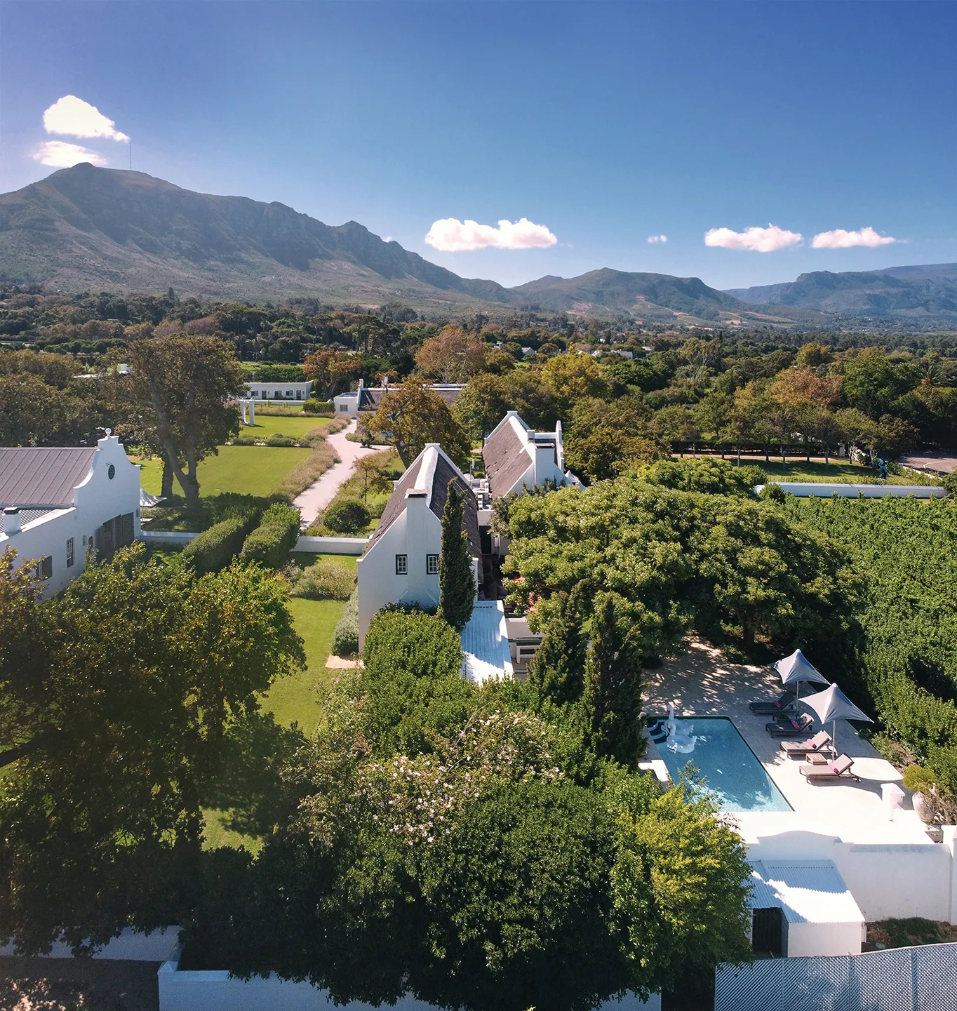 Africa, South Africa, Steenberg, hotel from above 