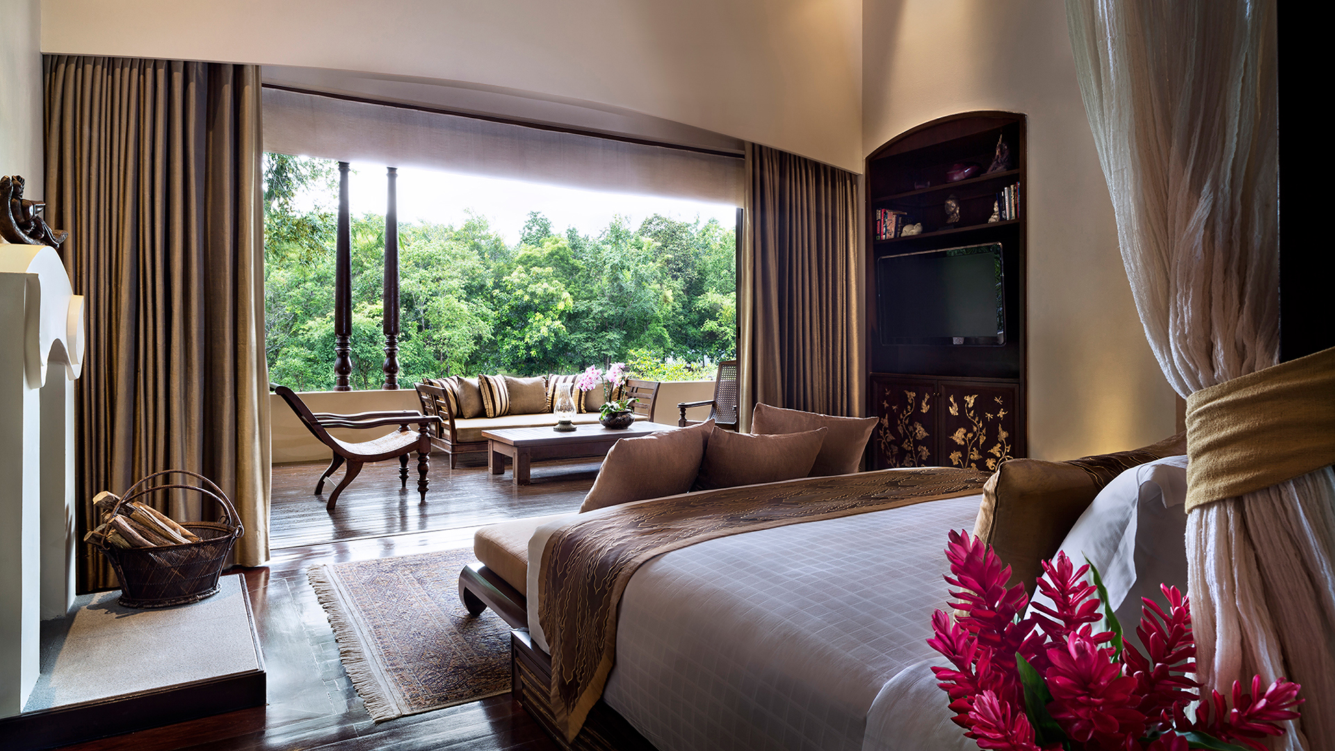 India, Far East & Australasia, Thailand, Four Seasons Resort Chiang Mai,  Bedroom Interior