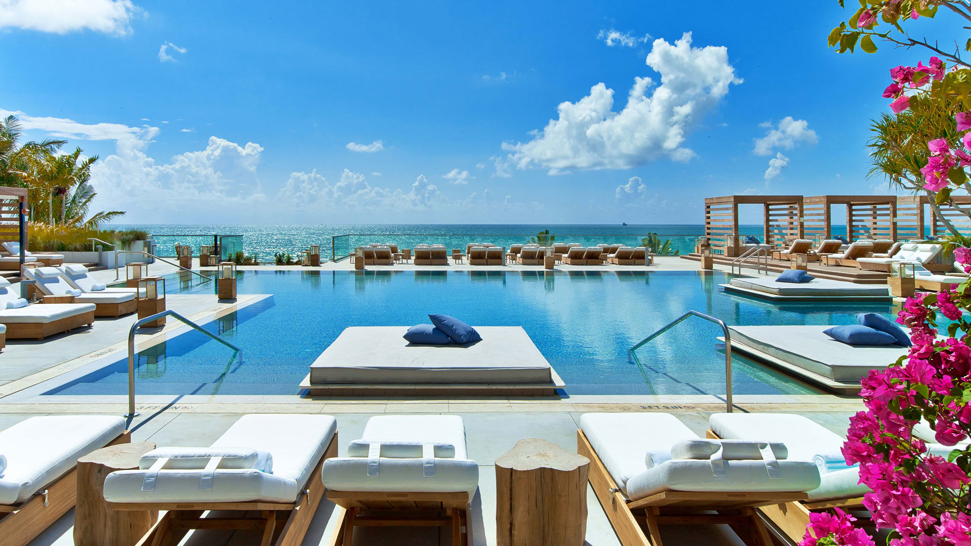 USA, Luxury Florida Holidays, 1 Hotel South Beach, Miami, Main pool