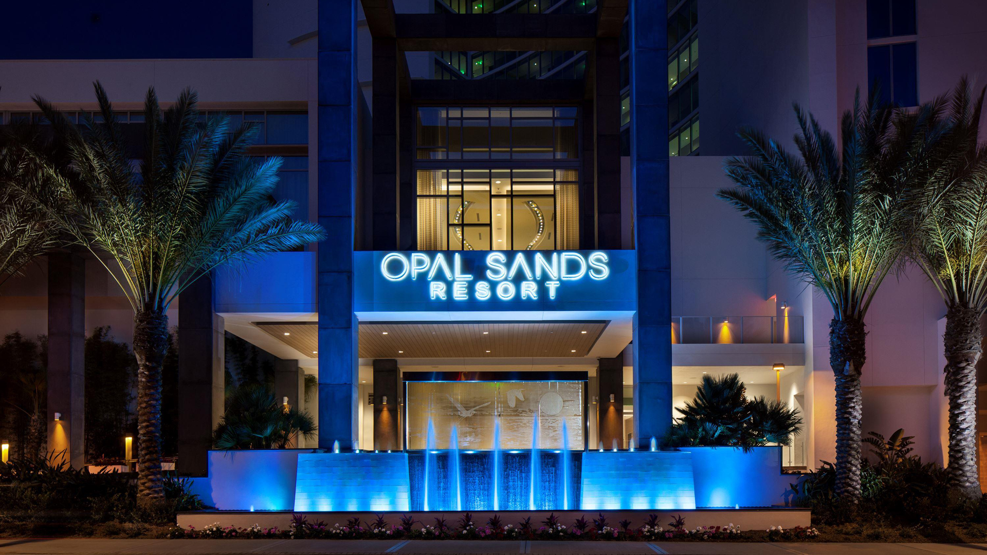 USA, Florida, Opal Sands Resort, Exterior Evening