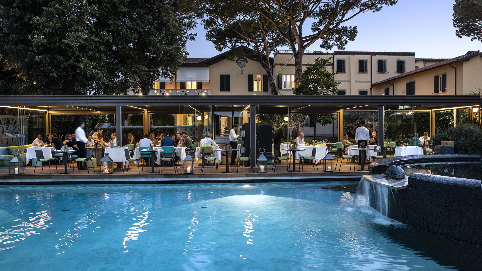 Europe, Italy, Tuscany, Hotel Byron, Pool