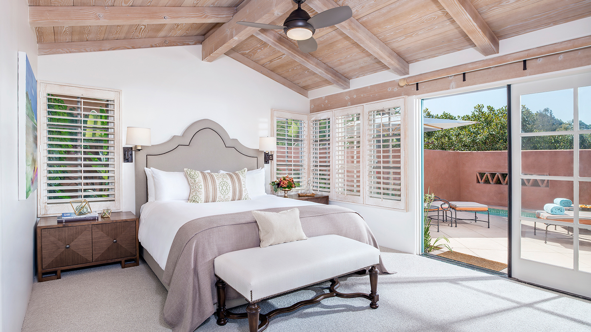  USA, Luxury California Holidays, Rancho Valencia, Master Bedroom