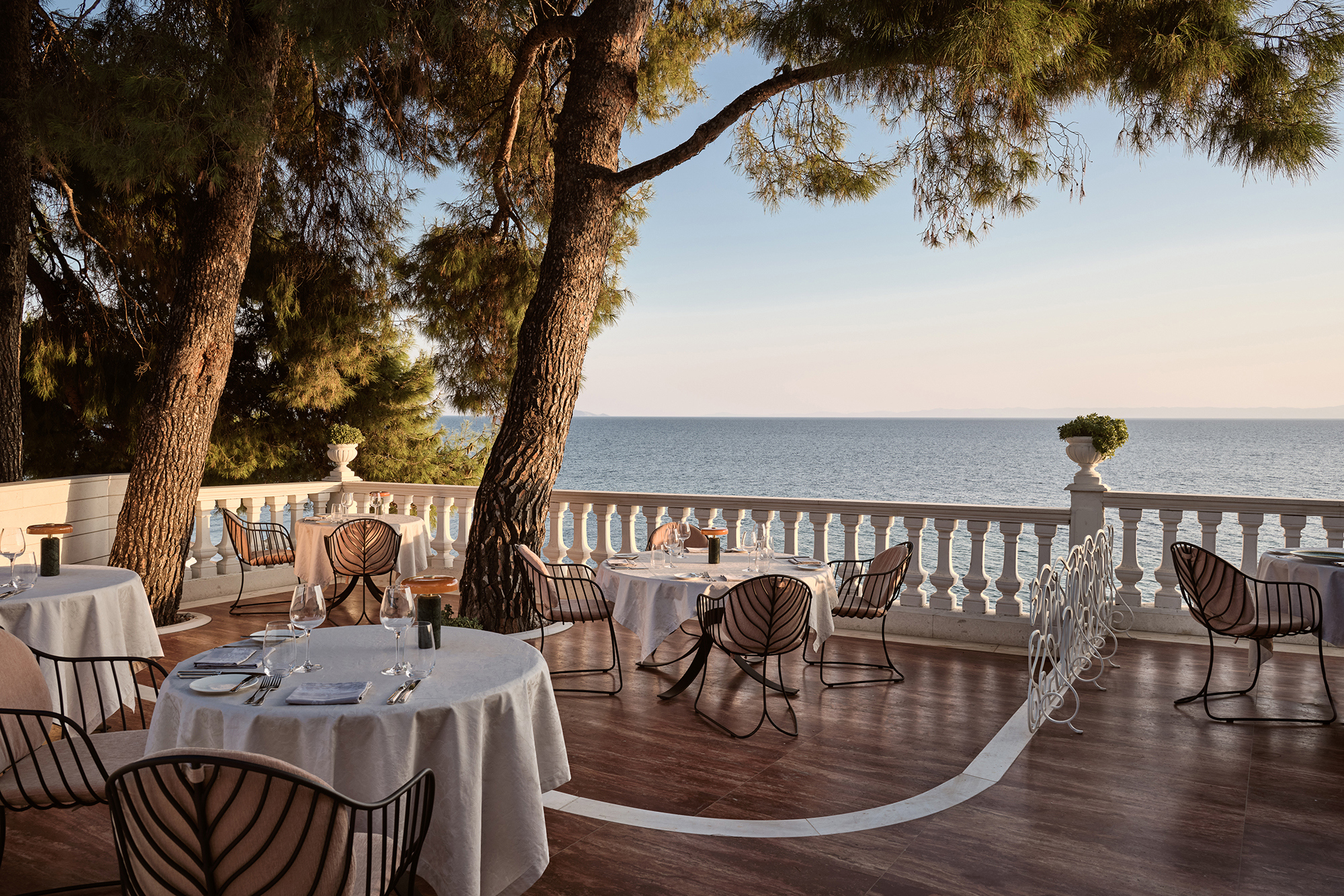 Europe & North Africa, Greece, Halkidiki, The Danai, Squirrel Restaurant Terrace