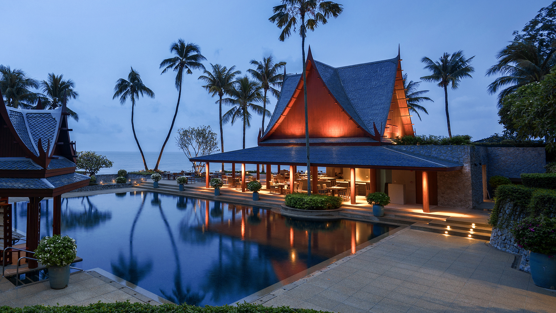  Indian Subcontinent, Far East & Australasia, Thailand, Chiva-Som International Health Resort, Pool view 