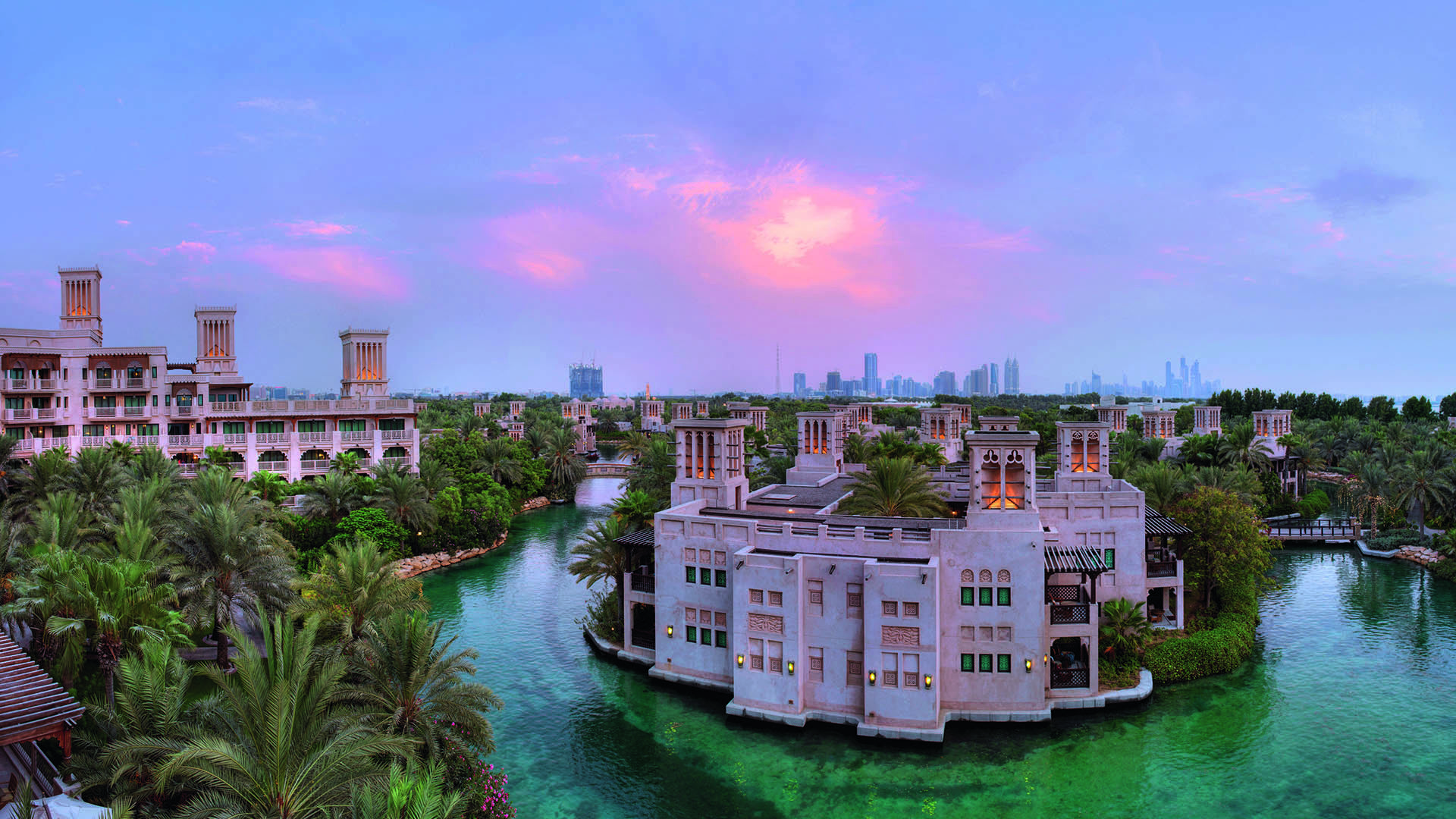 Indian Ocean, Arab Emirates, Dubai, Jumeirah Dar Al Masyaf, Exterior sky view