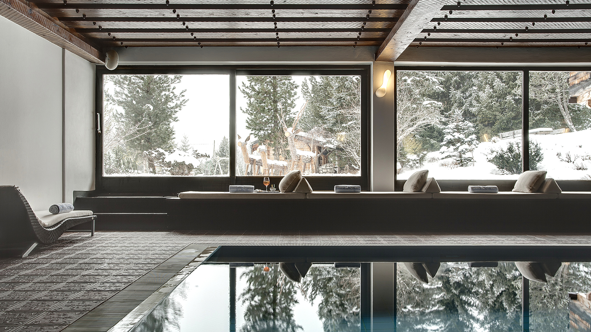 Europe ski, Italy, Hotel ciasa salares, Pool View