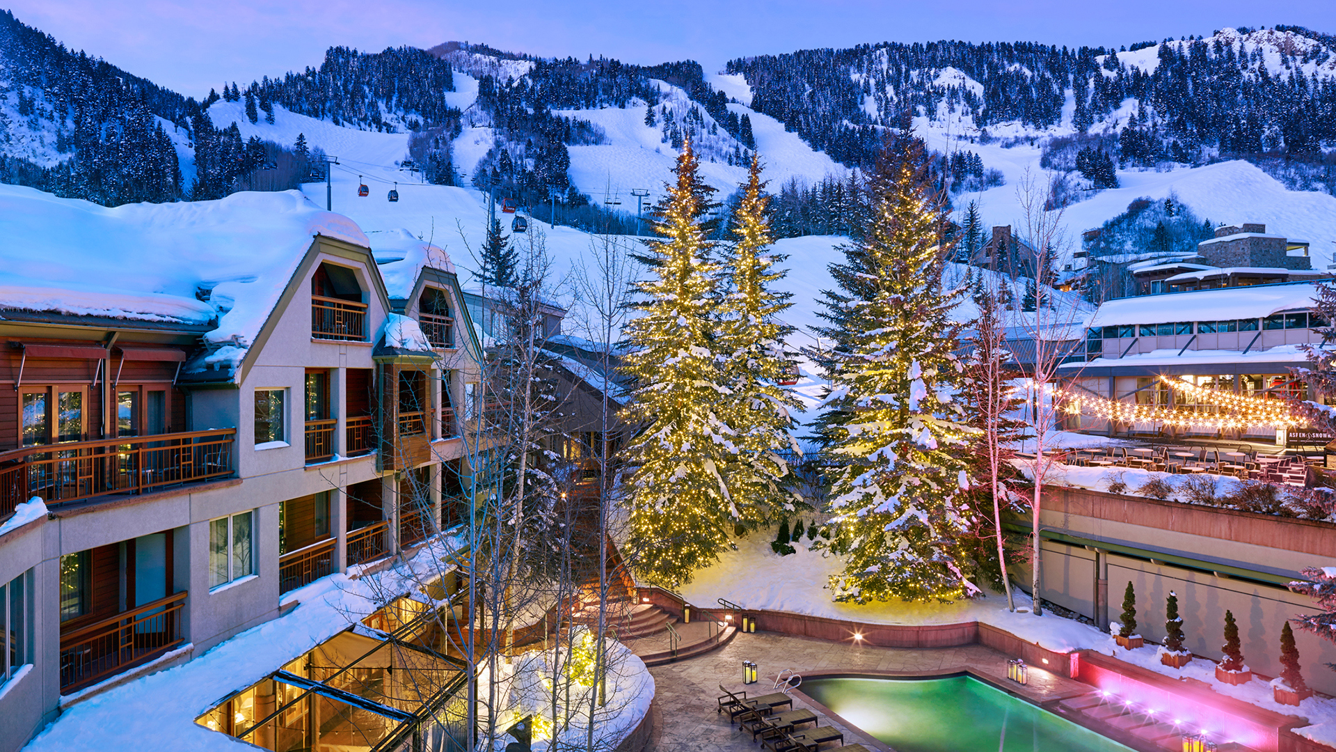 Europe Ski, Aspen, The Little Nell, Exterior in winter