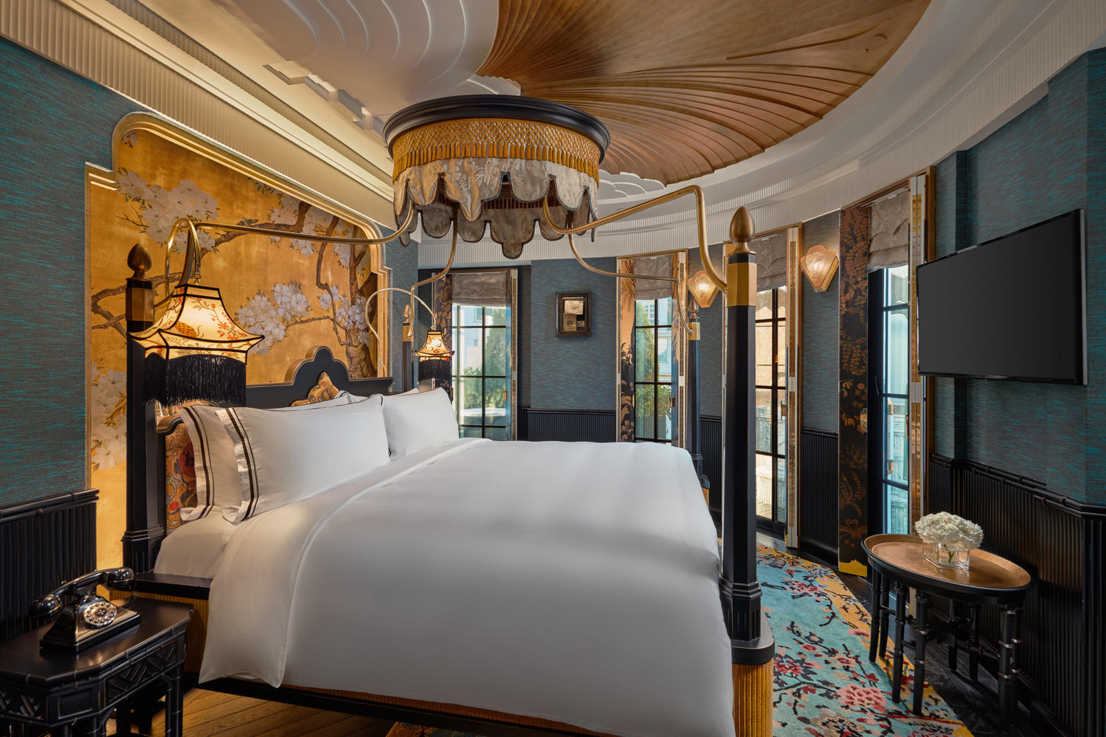 Asia, Vietnam, Hanoi, Capella Hanoi, Grand Opera Suite Madama Butterfly bedroom