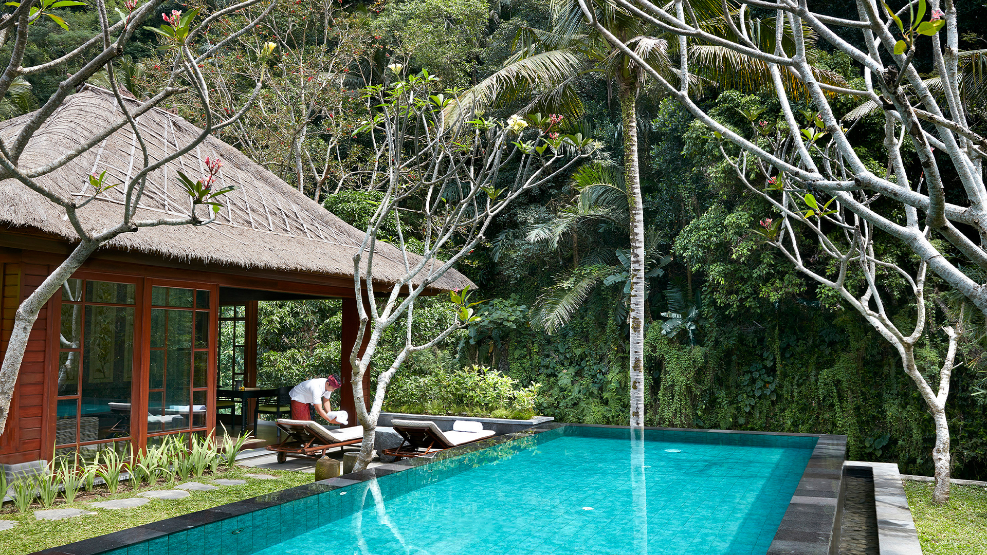 Asia, Indonesia, Blissful Bali, Villa swimming pool