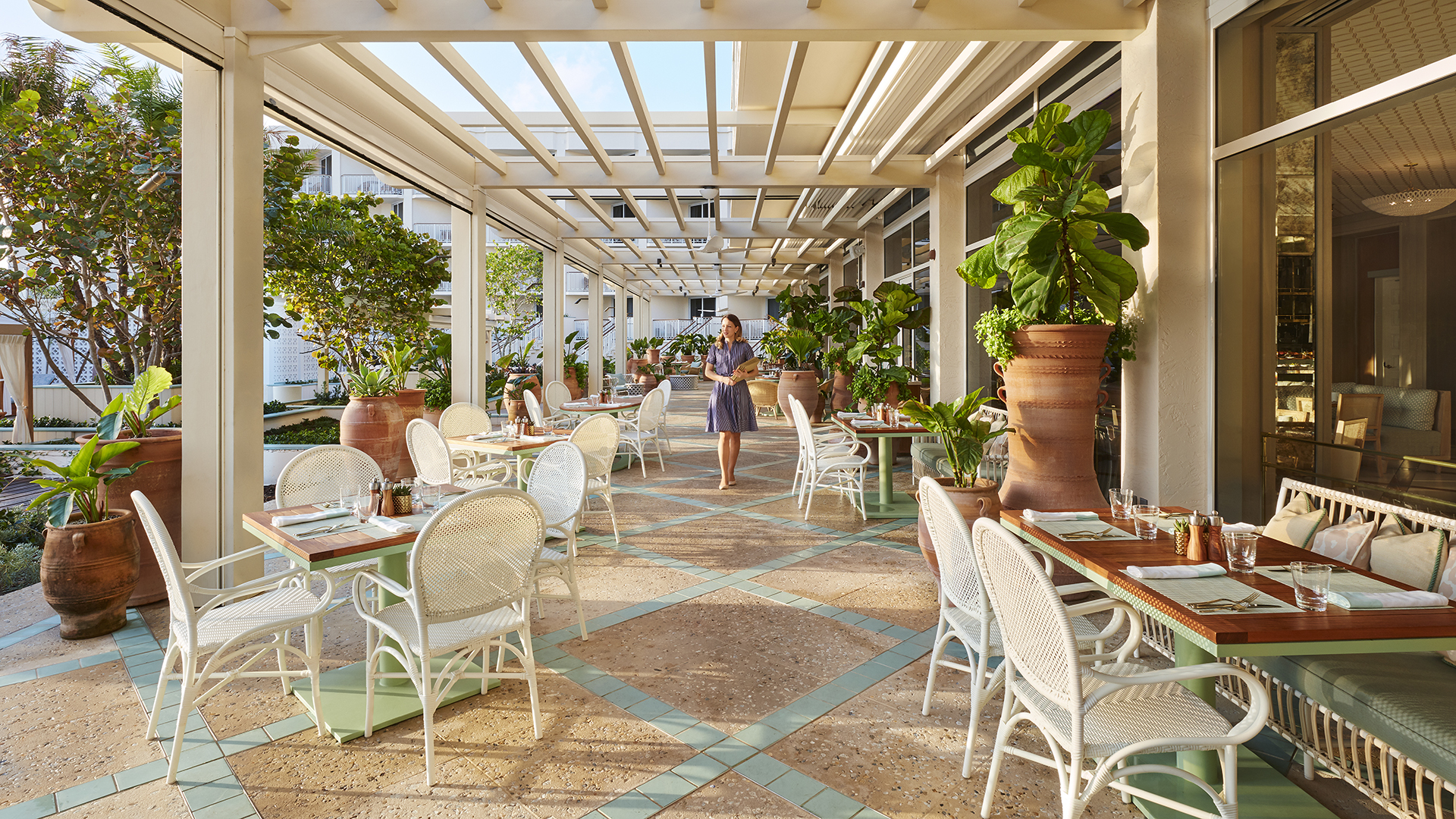  North America & Canada, Florida, Palm Beach, Four Seasons Resort Palm Beach, Florie's Terrace