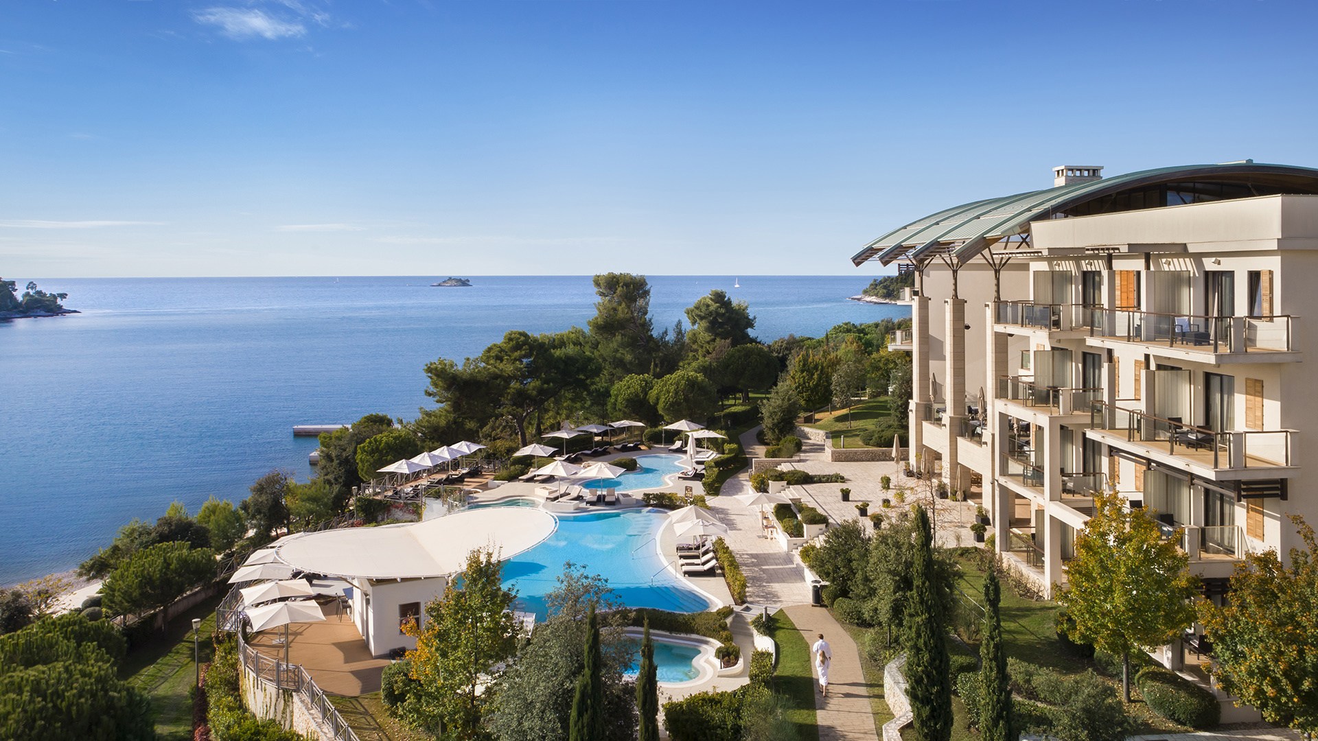 Europe, Croatia, Hotel Monte Mulini, Exterior