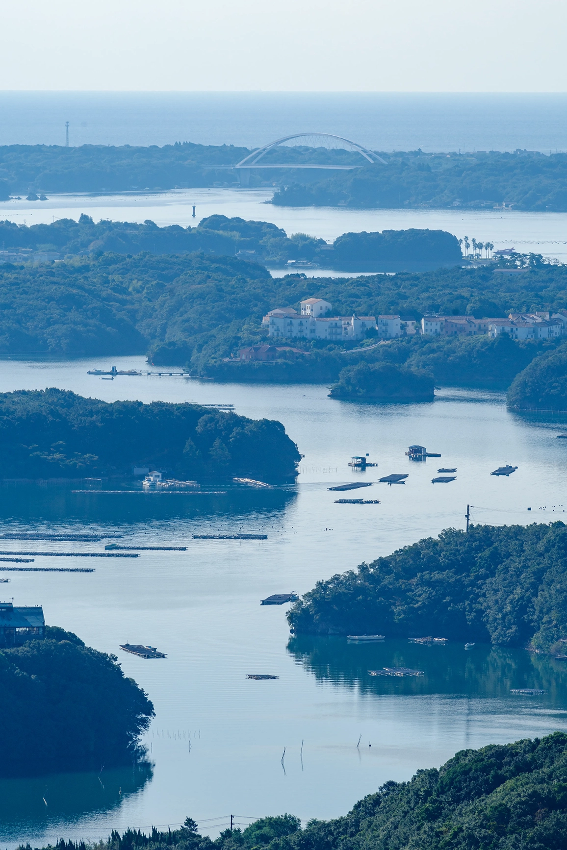 View over the islands of Ise-Shima national park in Japan