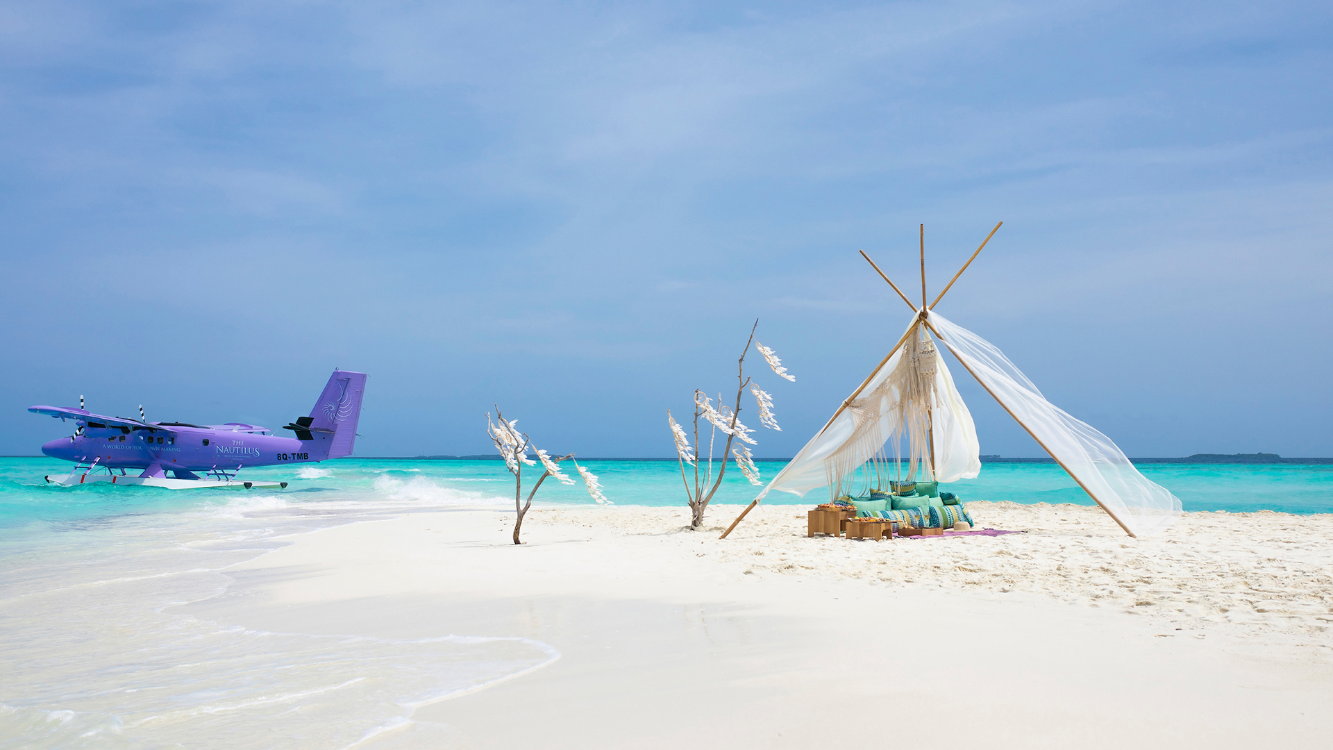 Indian Ocean, Maldives, The Nautilus, Beach Lunch