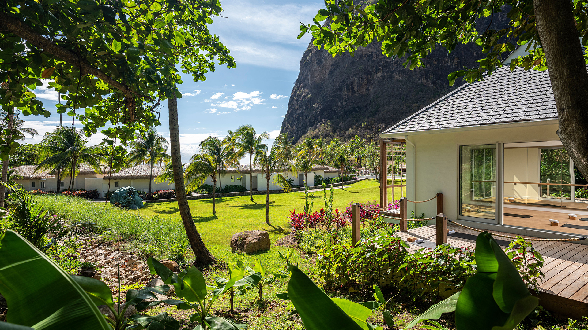 Caribbean, St Lucia, Sugar Beach, Fitness Pavilion