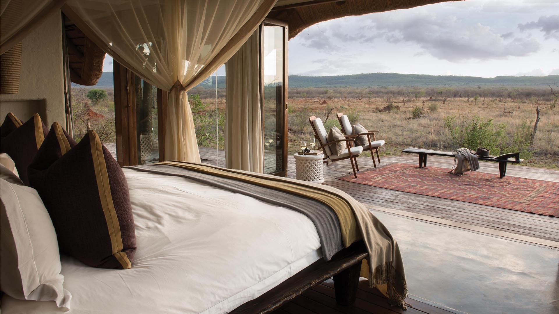  South africa, Madikwe, Madikwe hills, Suite bedroom