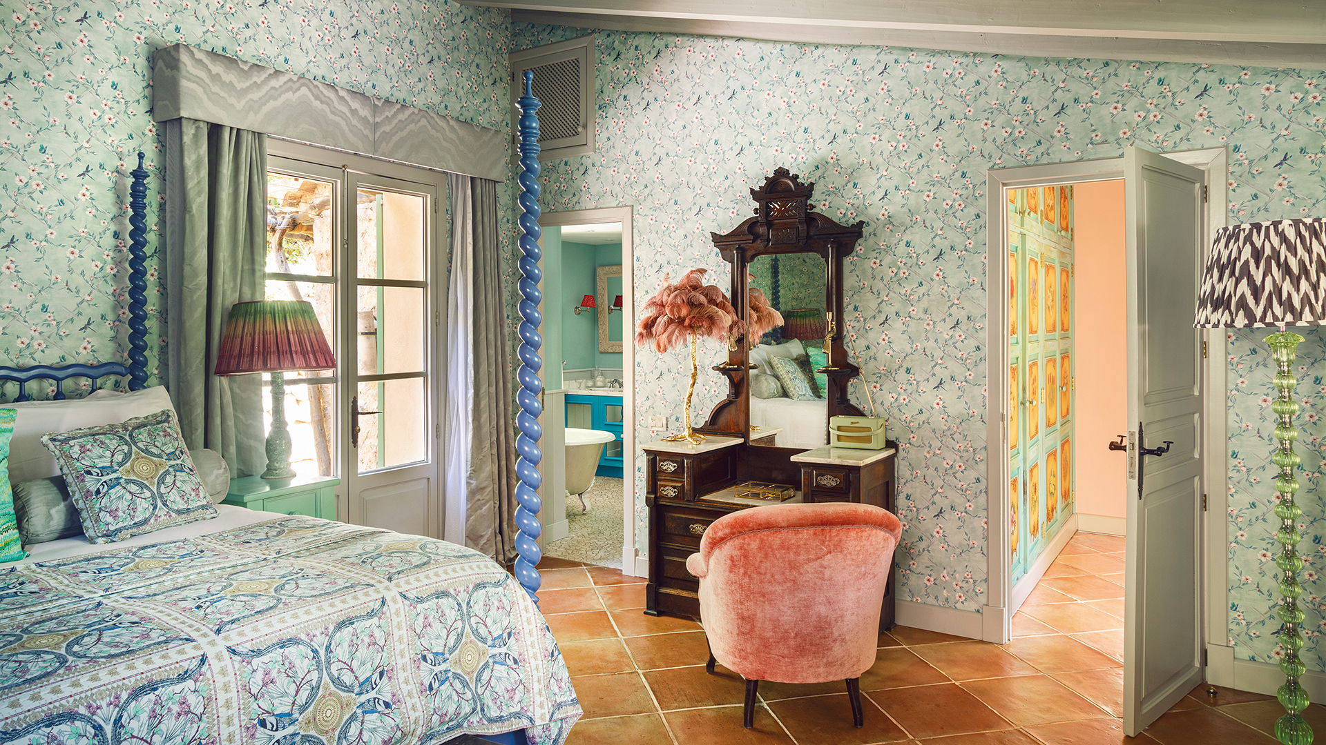 Europe, Spain, Mallorca, La Residencia A Belmond Hotel Mallorca, Matthew Williamson Suite