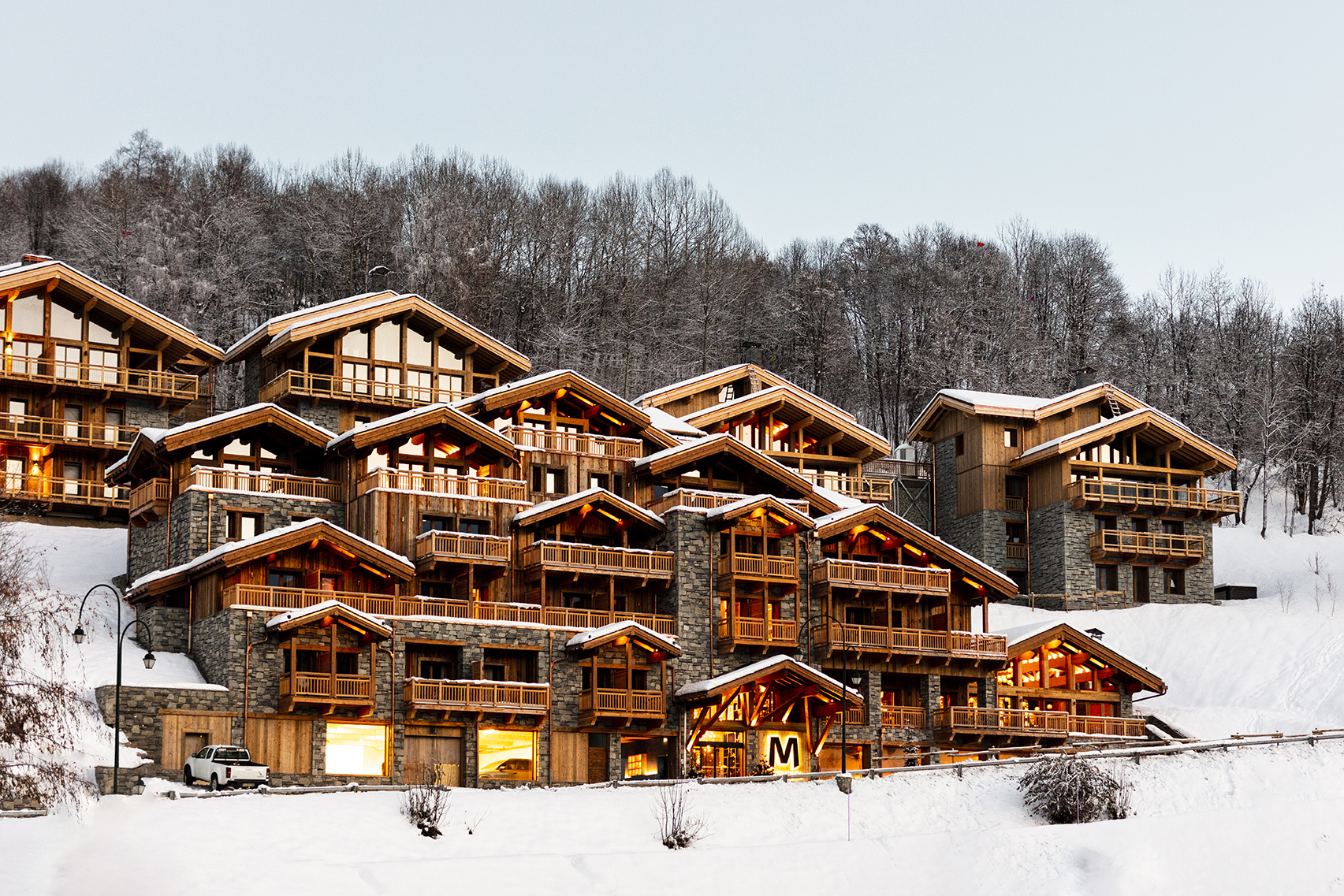 Ski & Snow, France, St Martin de Belleville, M Lodge, exterior 