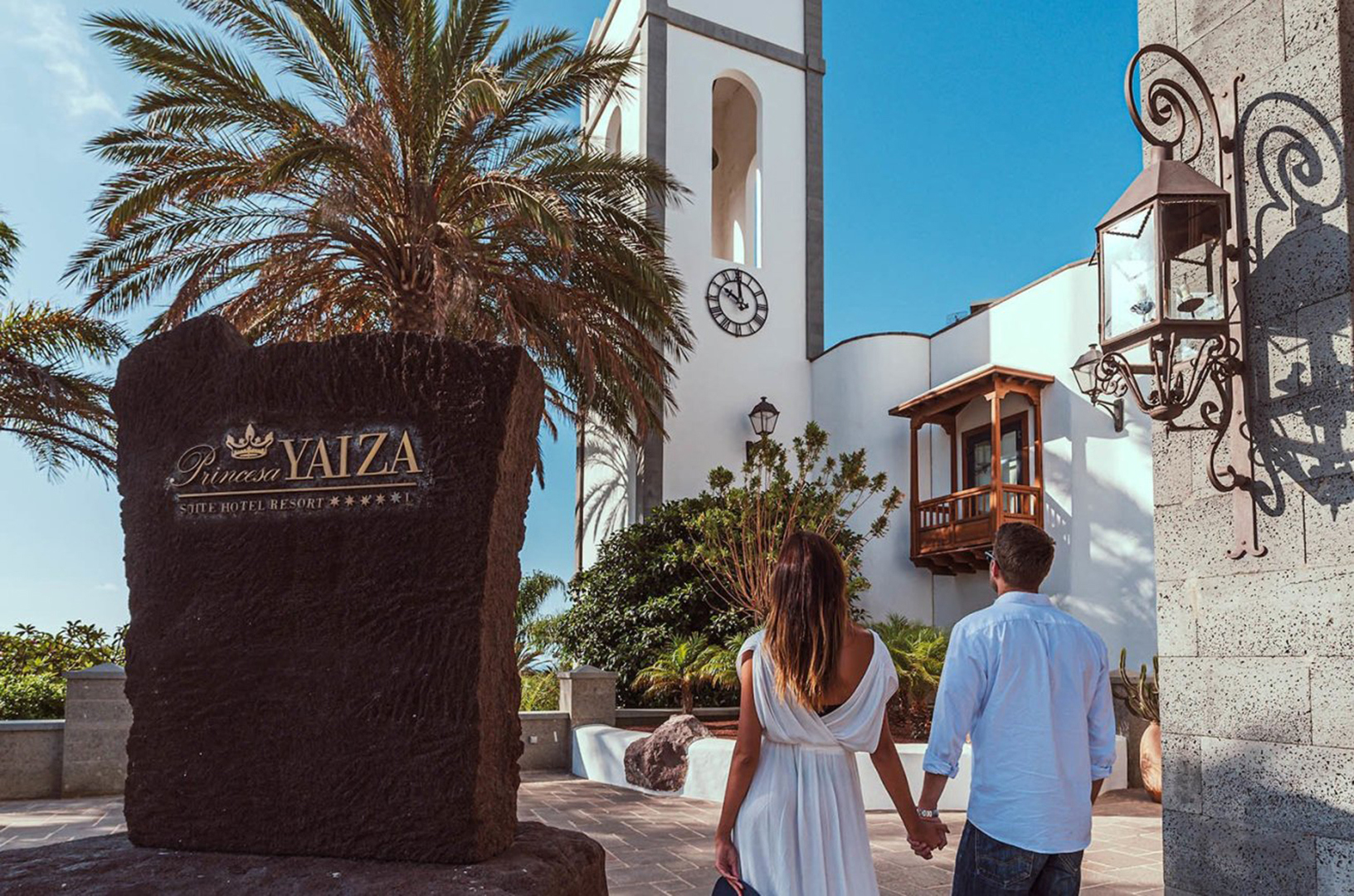 Europe, Spain, Lanzarote, Princesa Yaiza Suite Hotel Resort, Hotel Resort Main Entrance