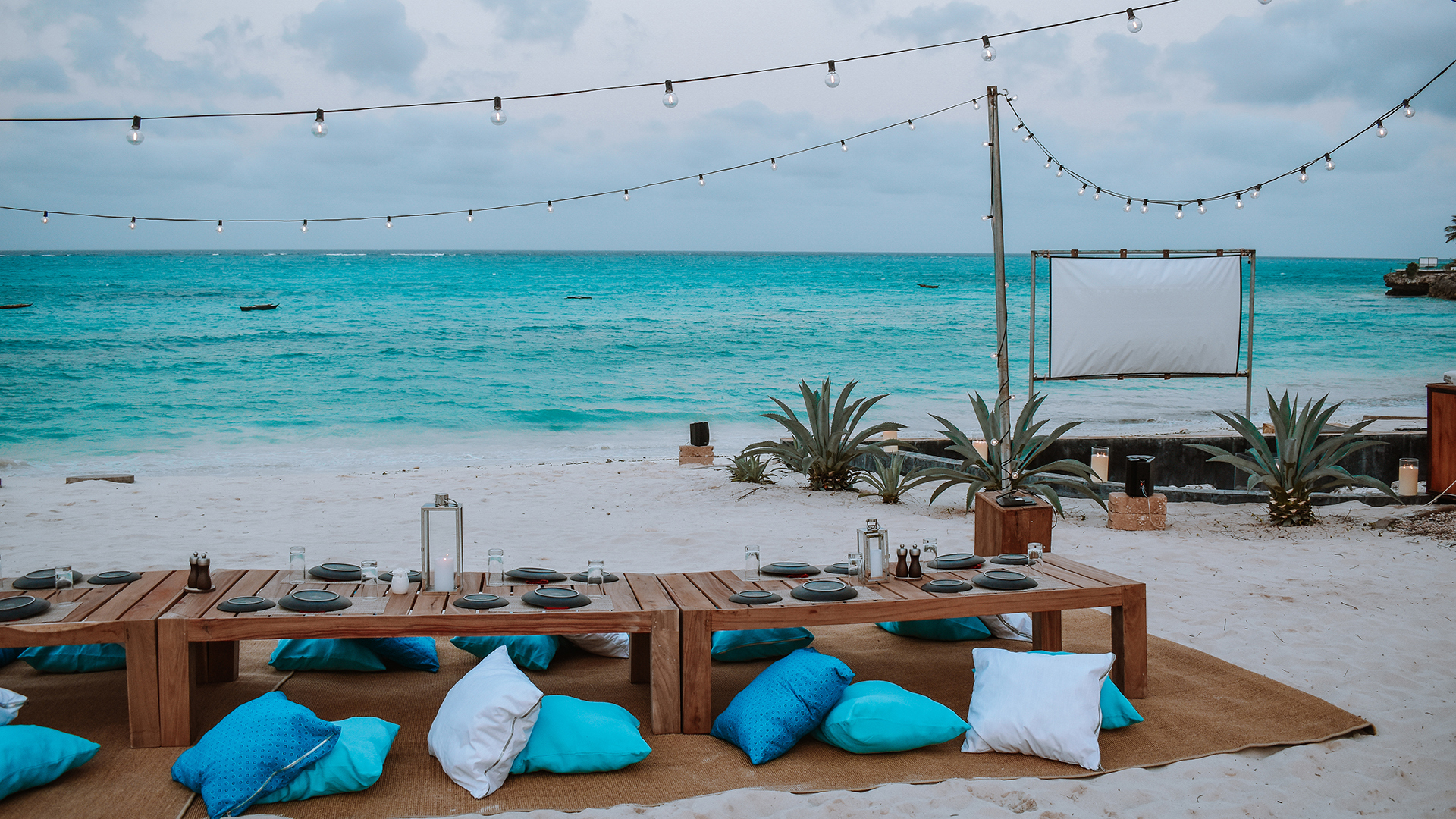  Africa, Zanzibar, Safirablu, Beach Picnic and Cinema