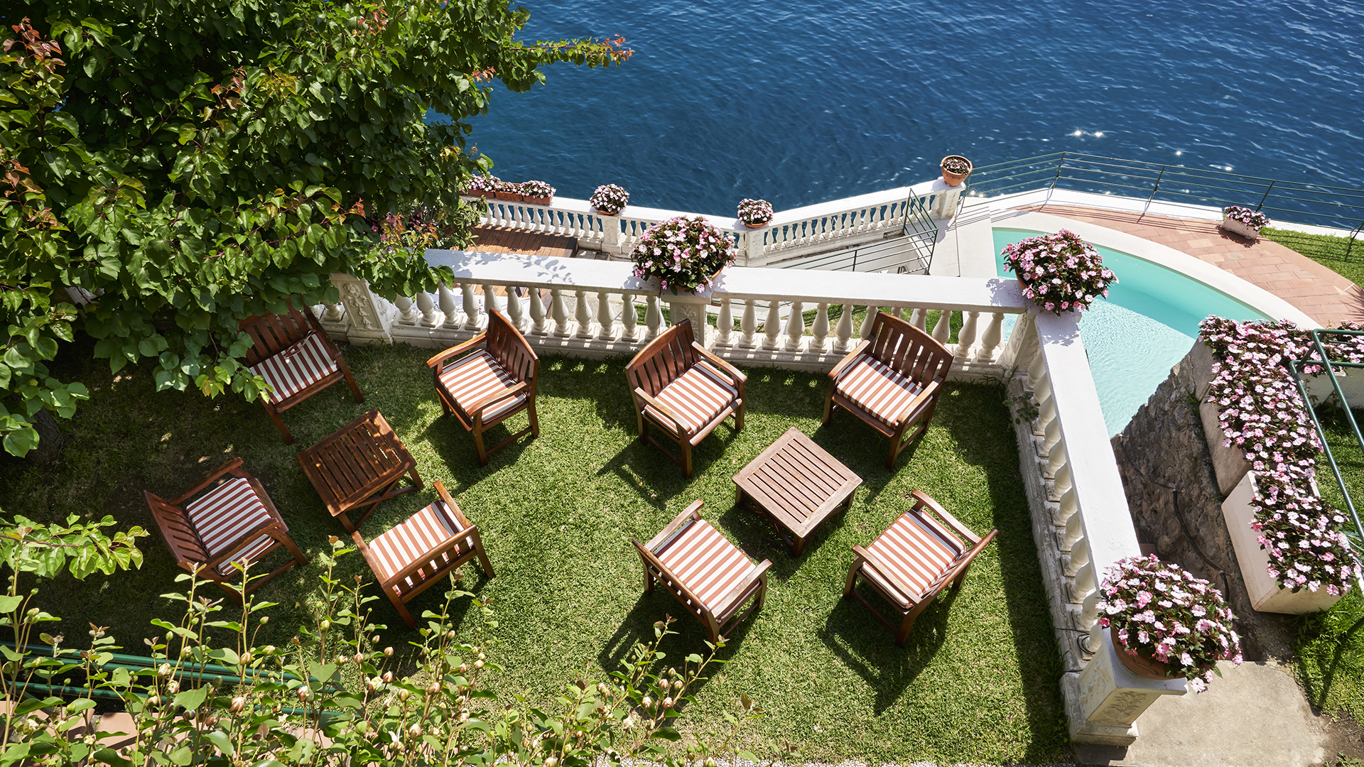 Europe, Italy, Palazzo Avino, Beach Club