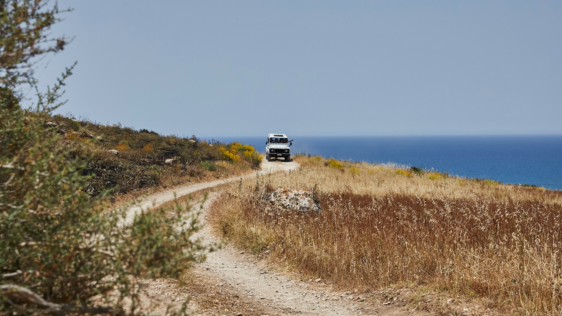 Europe, Italy, Sicily, Verdura Resort, A Rocco Forte Hotel, off road car