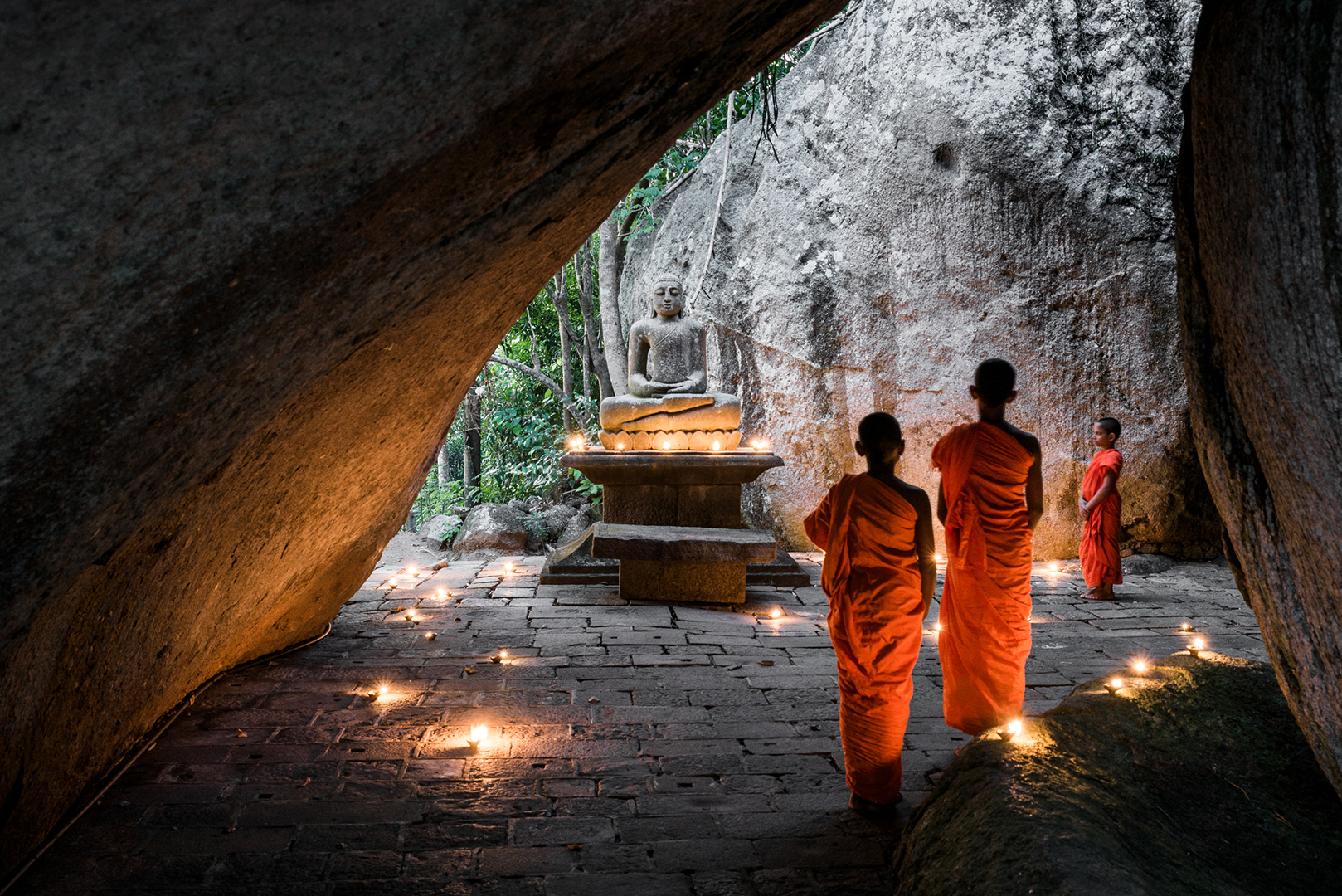 Asia, Sri Lanka, Amangalla, Yatagalla temple