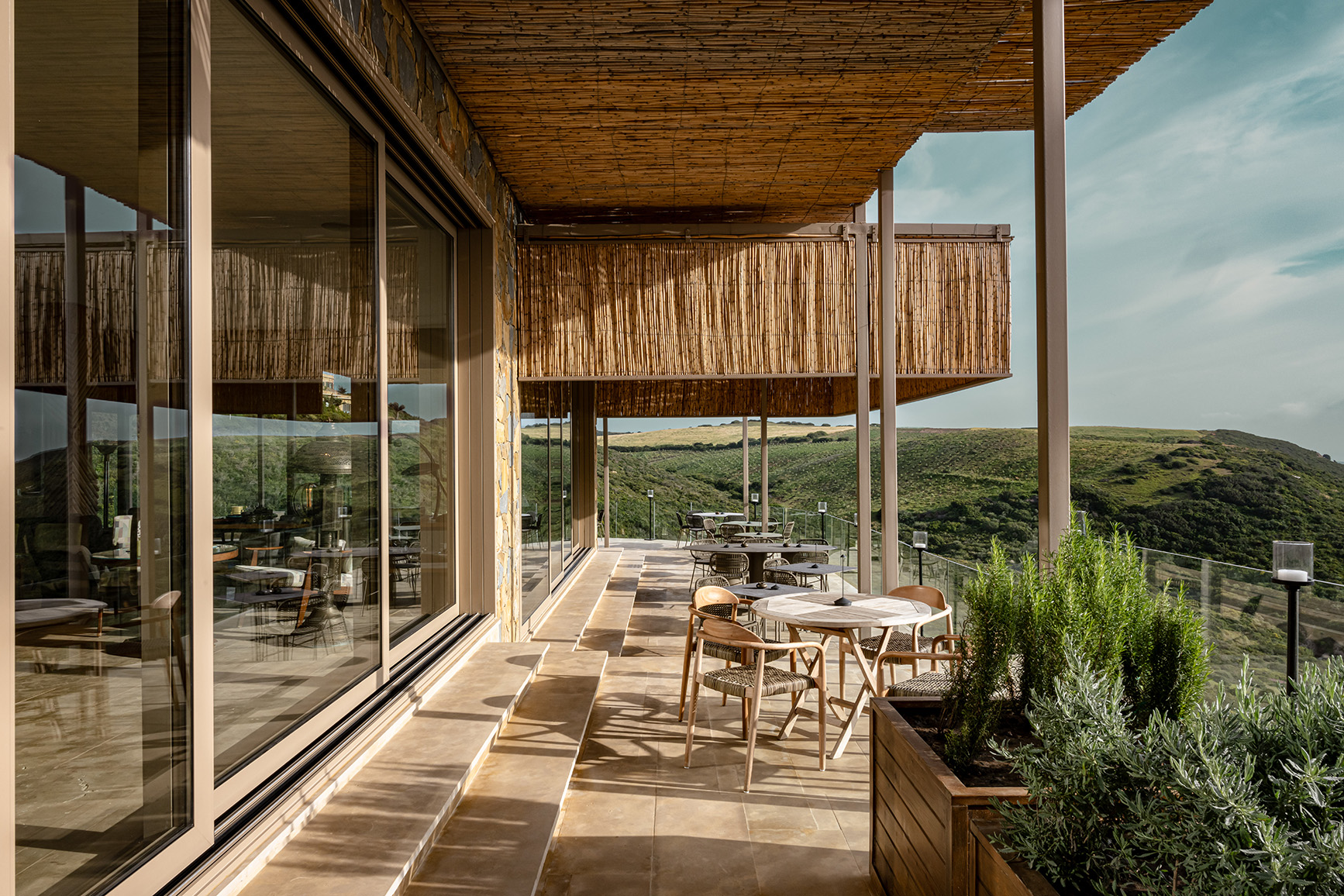 Africa, Morocco, La Fiermontina Océan, restaurant terrace